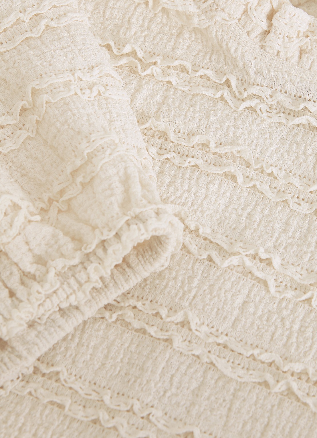 Phase Eight Samiha top met structuur  - detail 7 gebroken wit