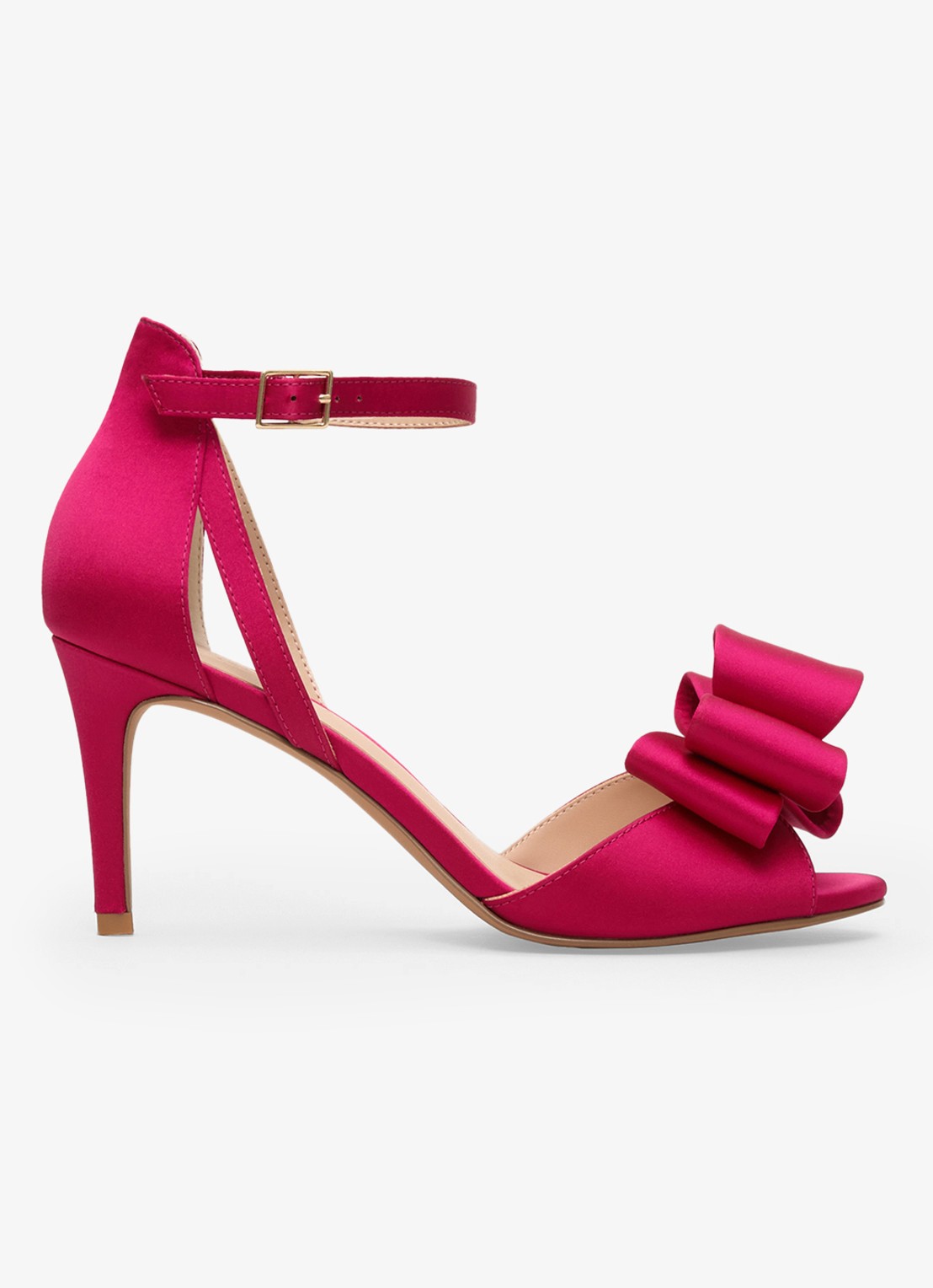Phase Eight Sandaal met strikdetail - voorkant 6 roze