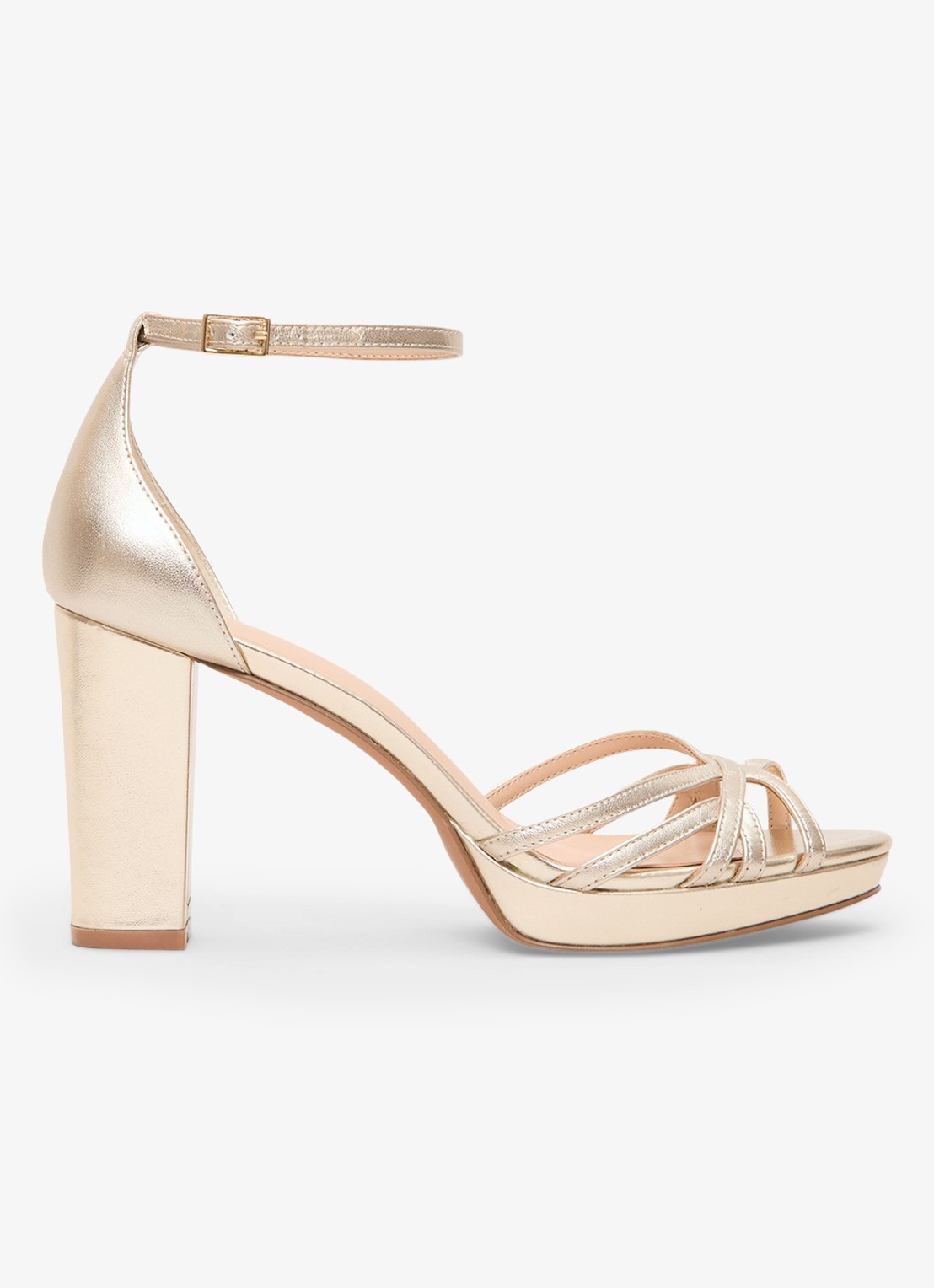 Phase Eight Sandalette met metallic finish  - detail 3 goud