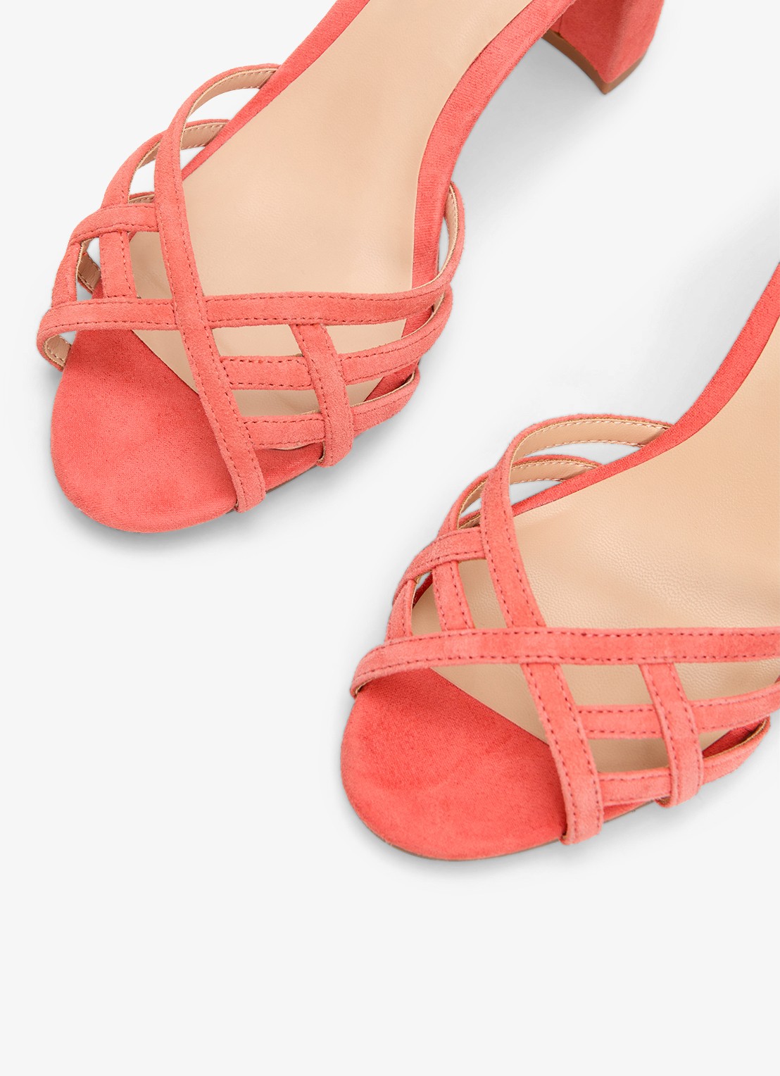 Phase Eight Sandalette van geitensuède  - detail 2 oranje