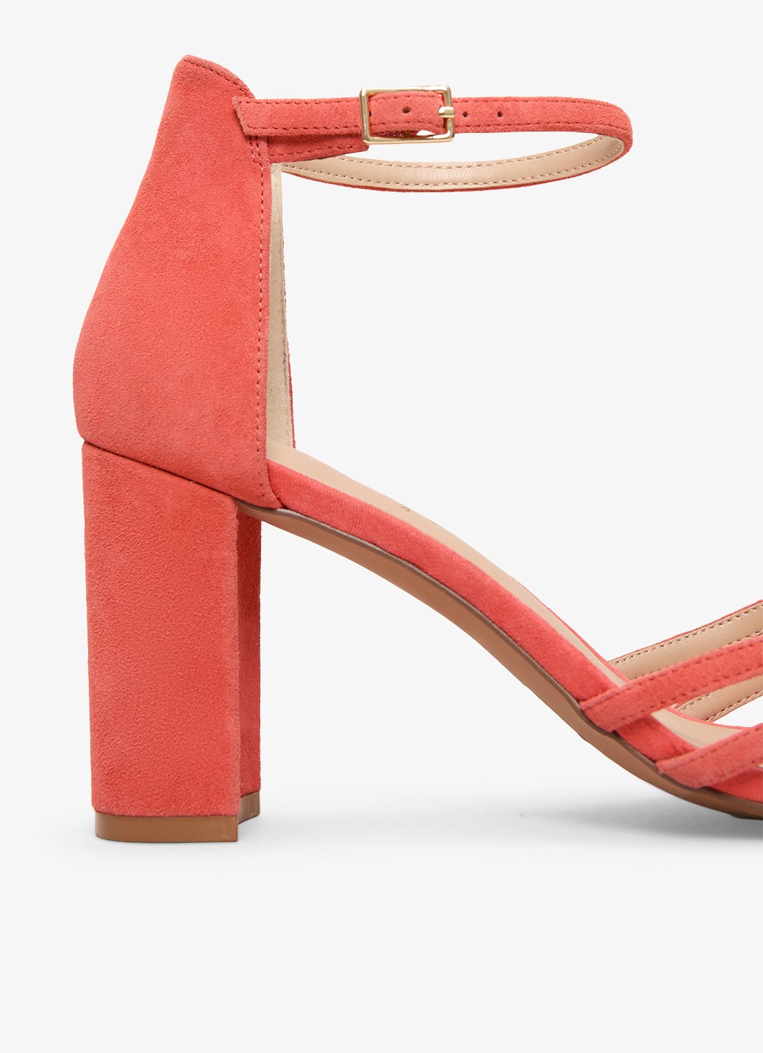 Phase Eight Sandalette van geitensuède  - detail 3 oranje