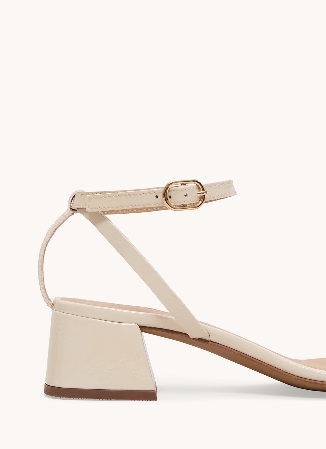 Phase Eight Sandalette van leer - detail 2 creme