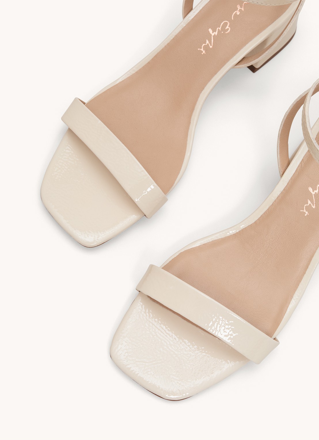 Phase Eight Sandalette van leer - detail 3 creme