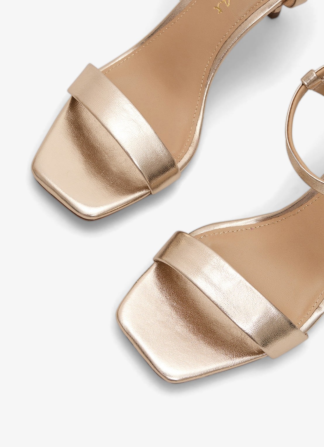Phase Eight Sandalette van leer - detail 2 goud