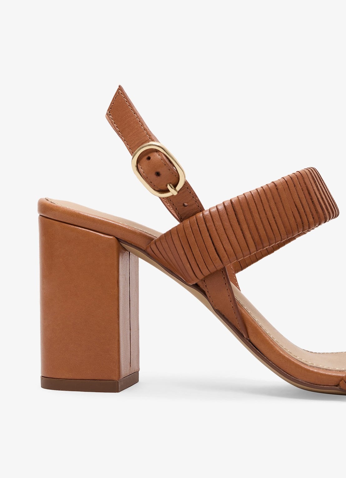 Phase Eight Sandalette van leer - detail 2 bruin