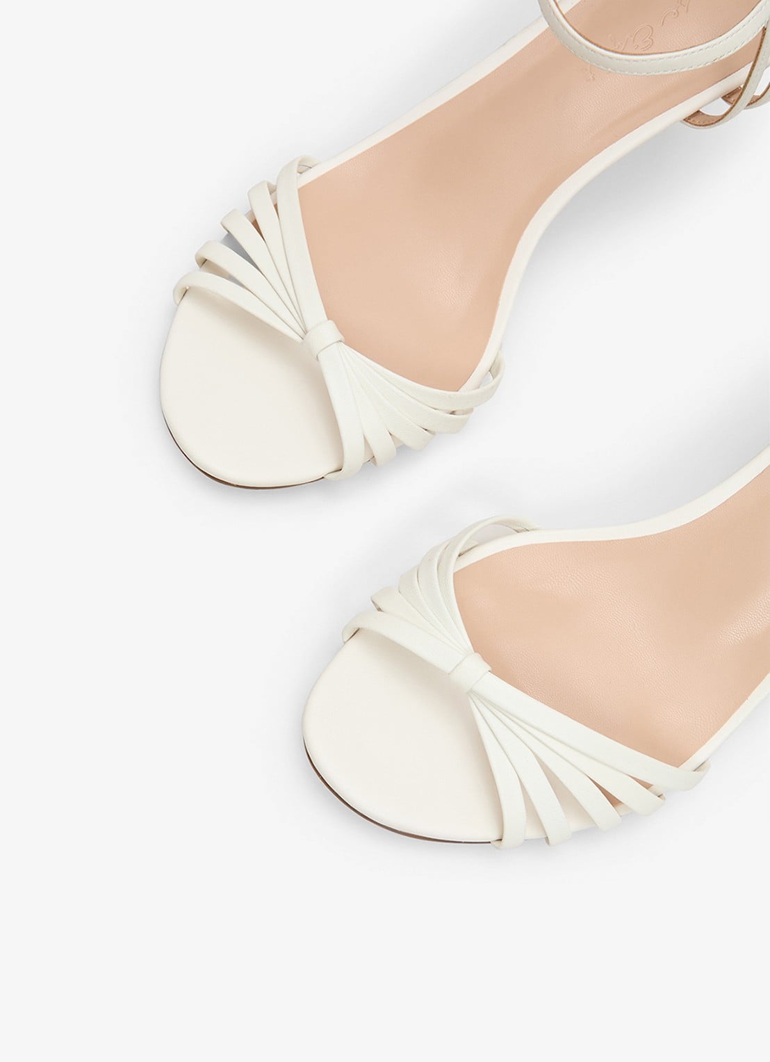Phase Eight Sandalette van leer  - detail 7 gebroken wit