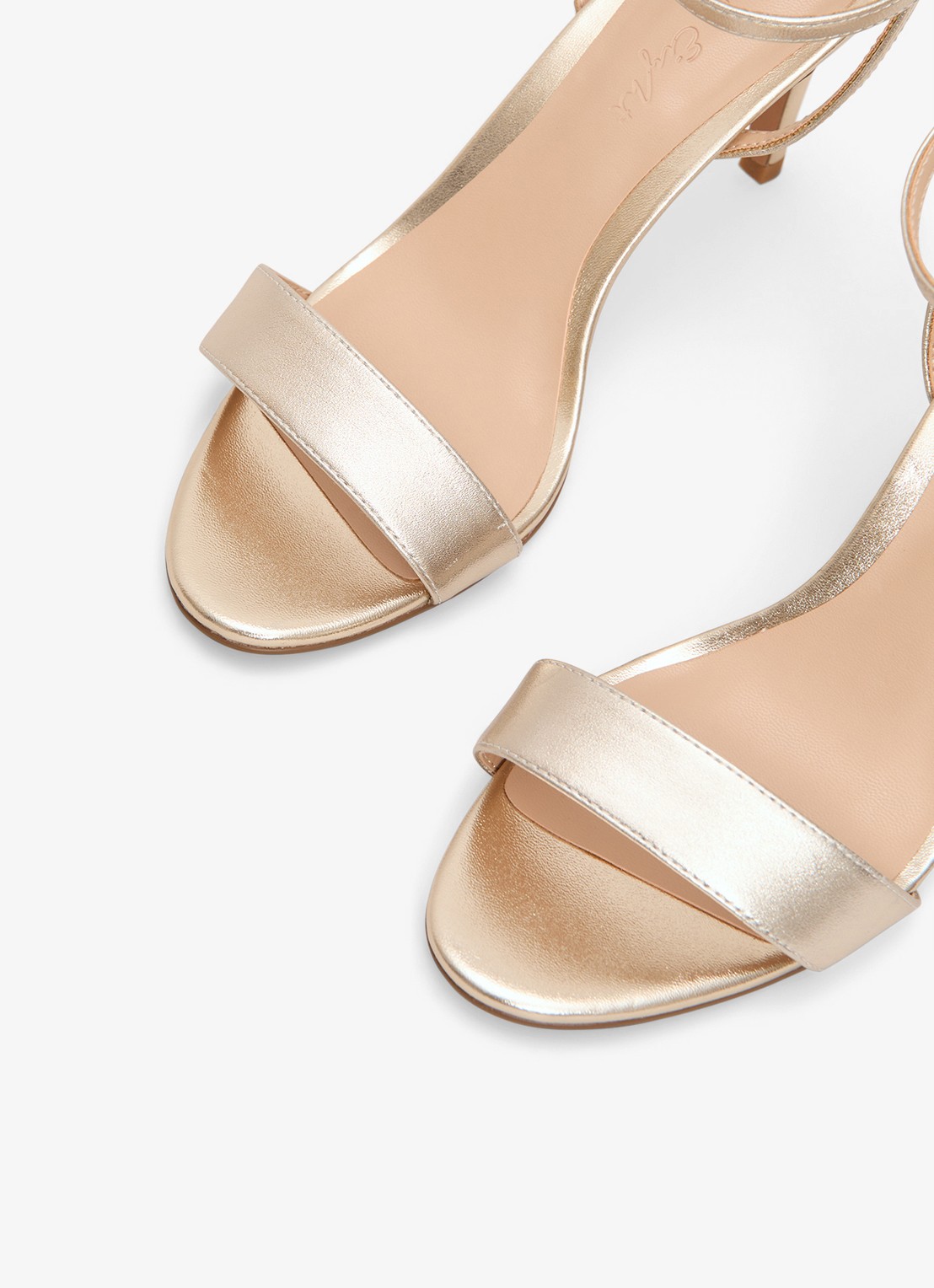Phase Eight Sandalette van leer - detail 2 goud