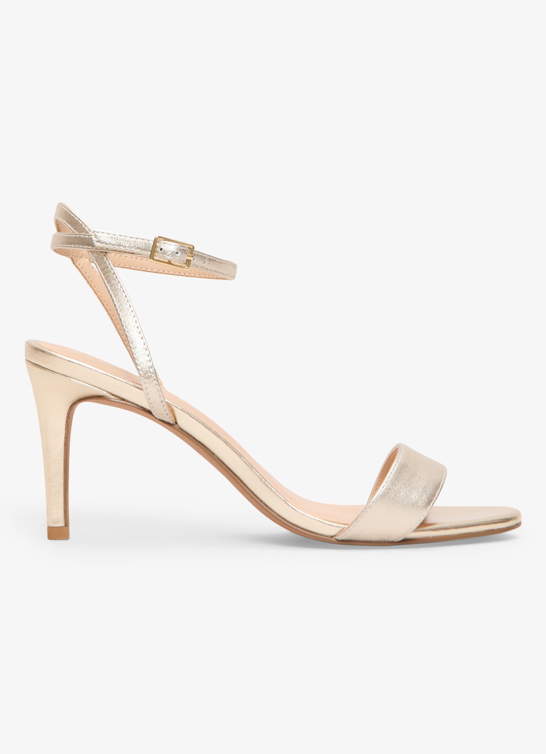 Phase Eight Sandalette van leer - voorkant 5 goud