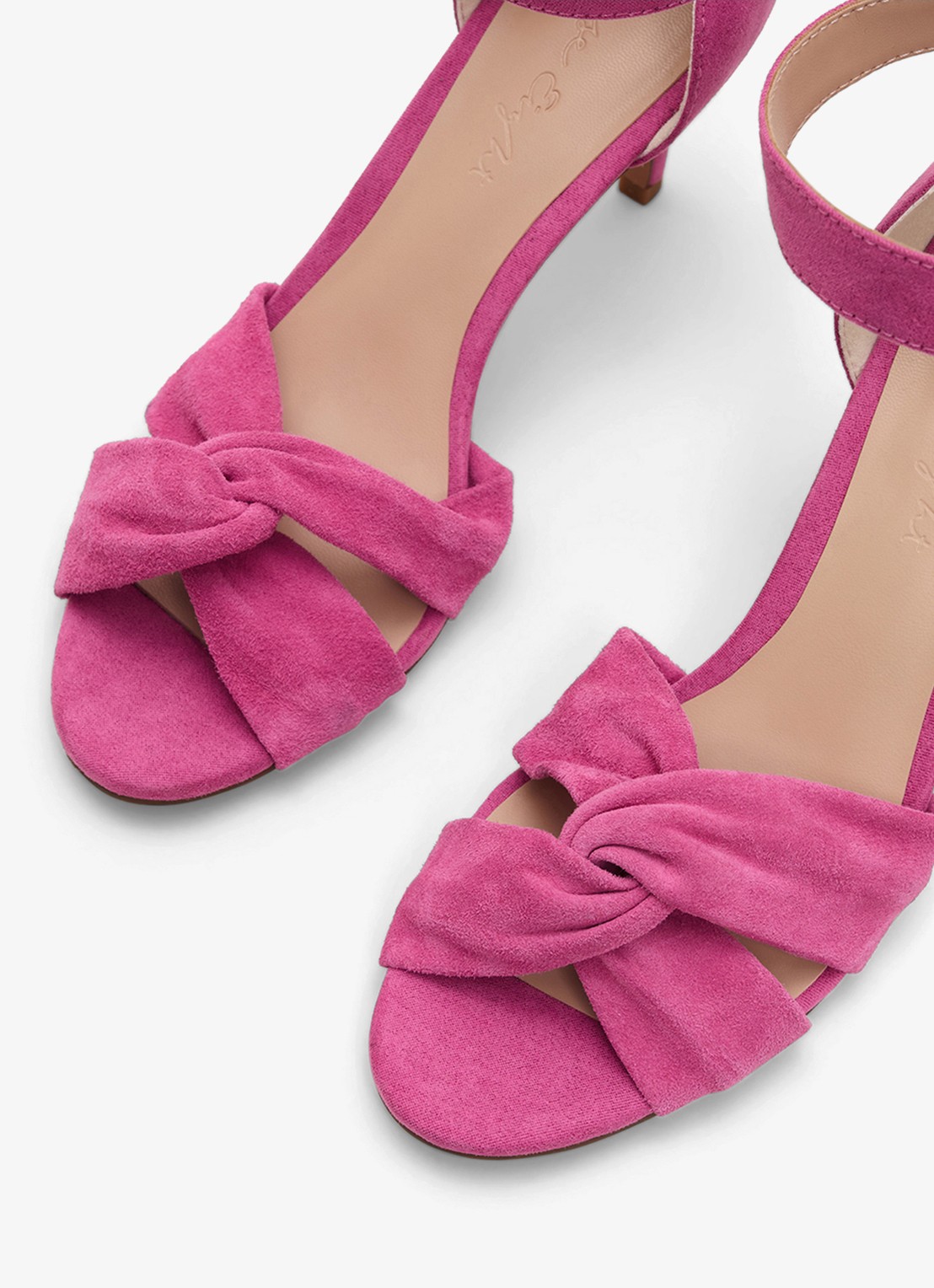 Phase Eight Sandalette van suède - detail 5 donkerroze