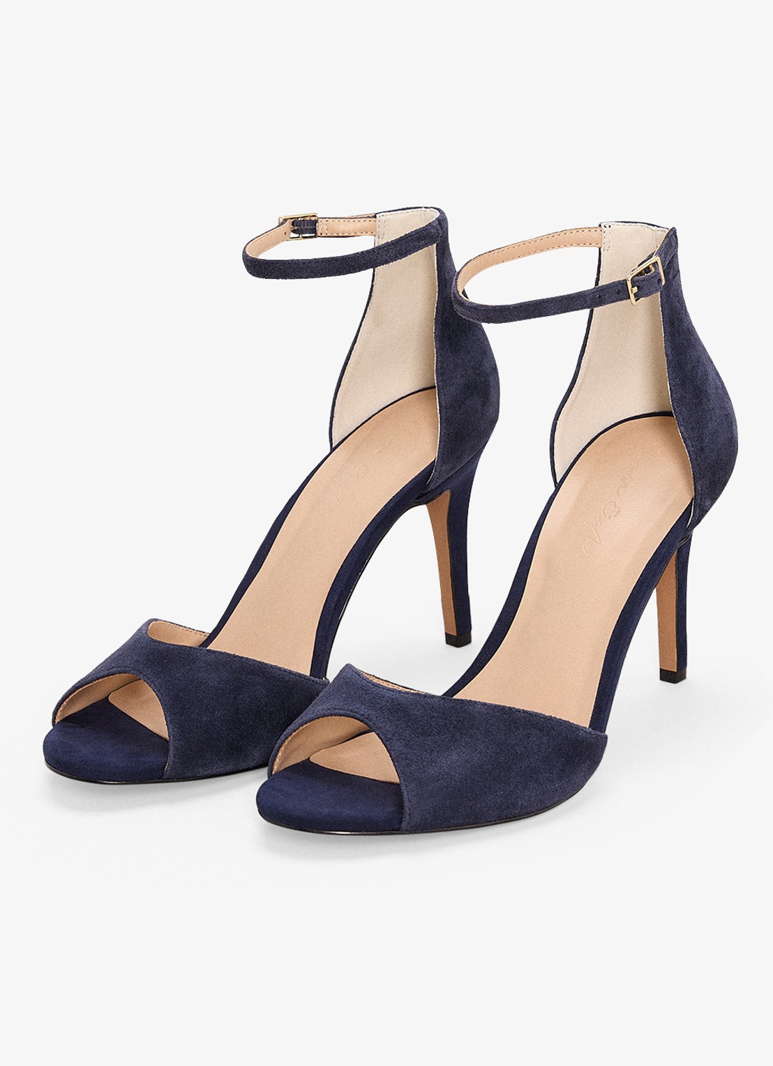 Phase Eight Sandalette van suède - detail 3 donkerblauw