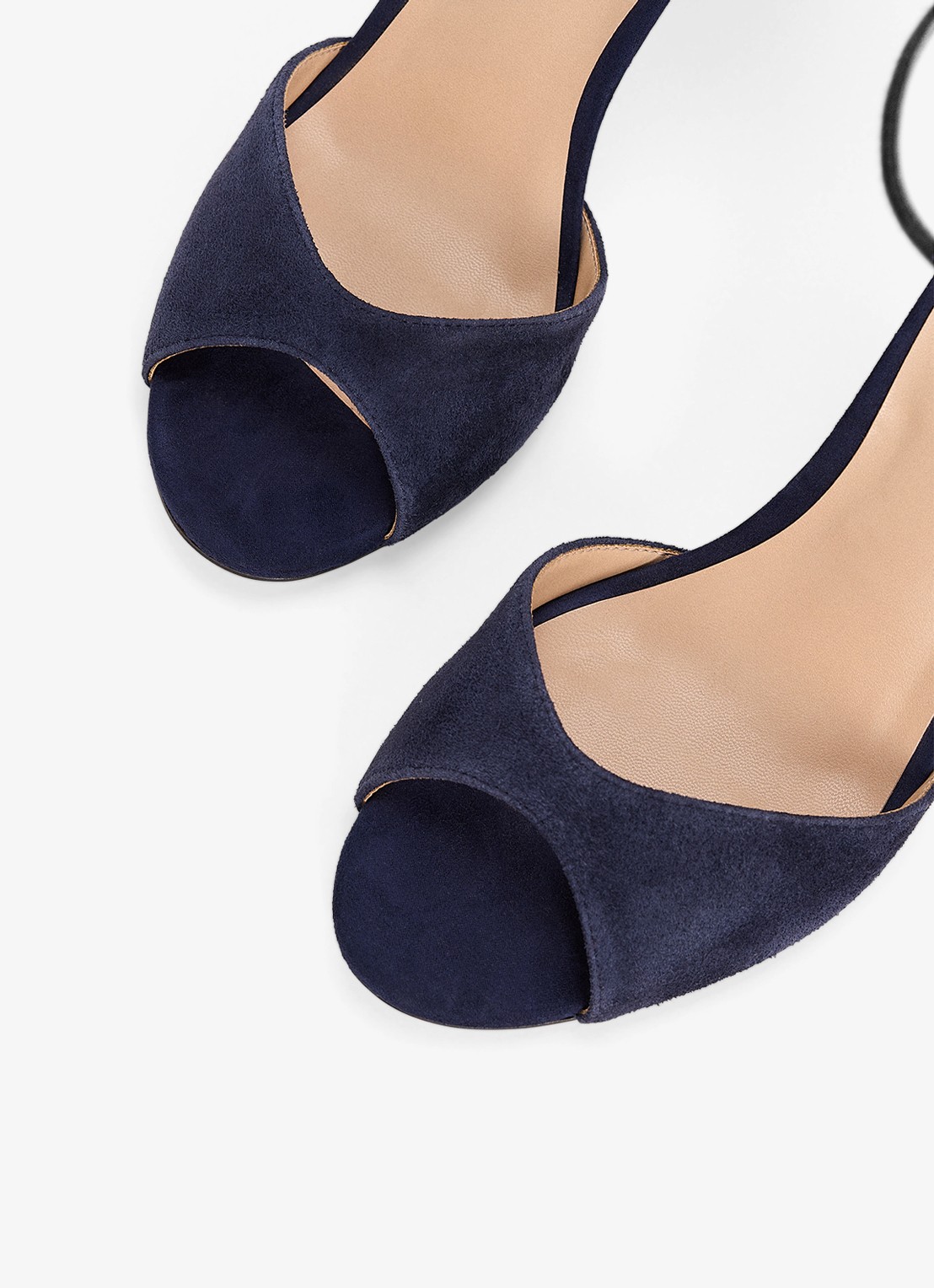Phase Eight Sandalette van suède - detail 5 donkerblauw