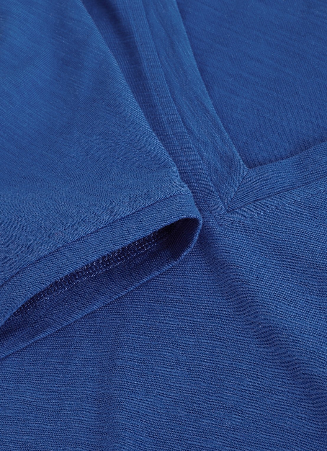 Phase Eight Saphiya t-shirt van katoen - detail 5 kobaltblauw