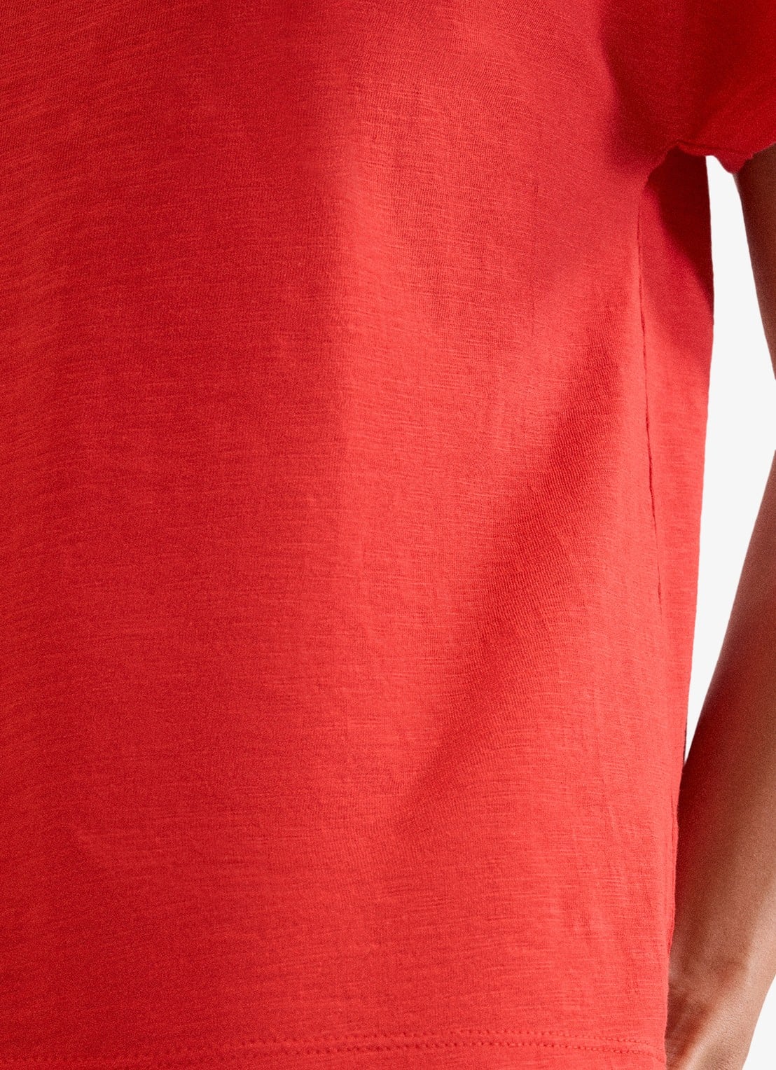 Phase Eight Saphiya t-shirt van katoen - detail 4 koraal