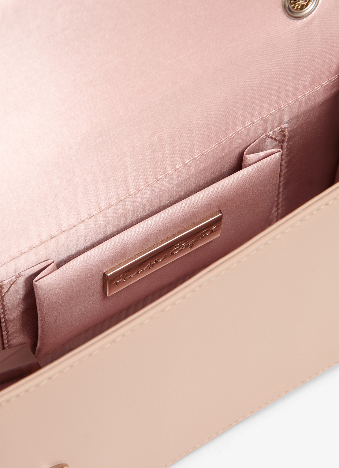 Phase Eight Schoudertas van leer met verstelbare schouderriem - detail 4 beige