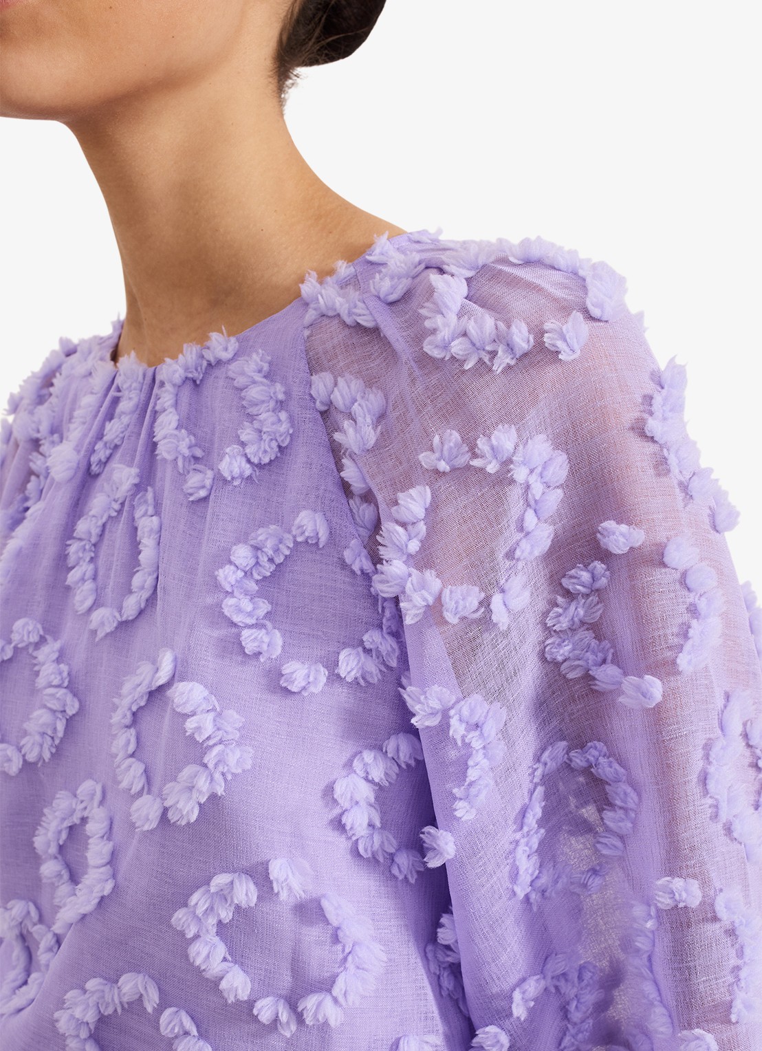 Phase Eight Shayla tuniek met structuur - detail 3 paars