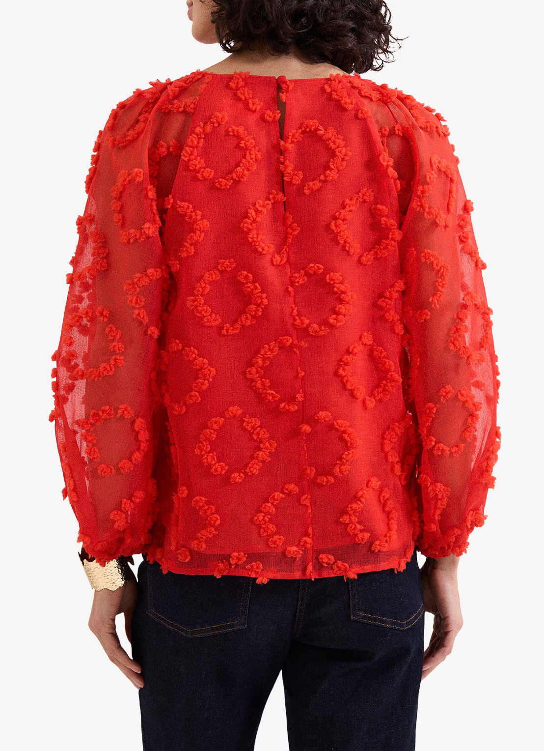 Phase Eight Shayla tuniek met structuur - achterkant rood