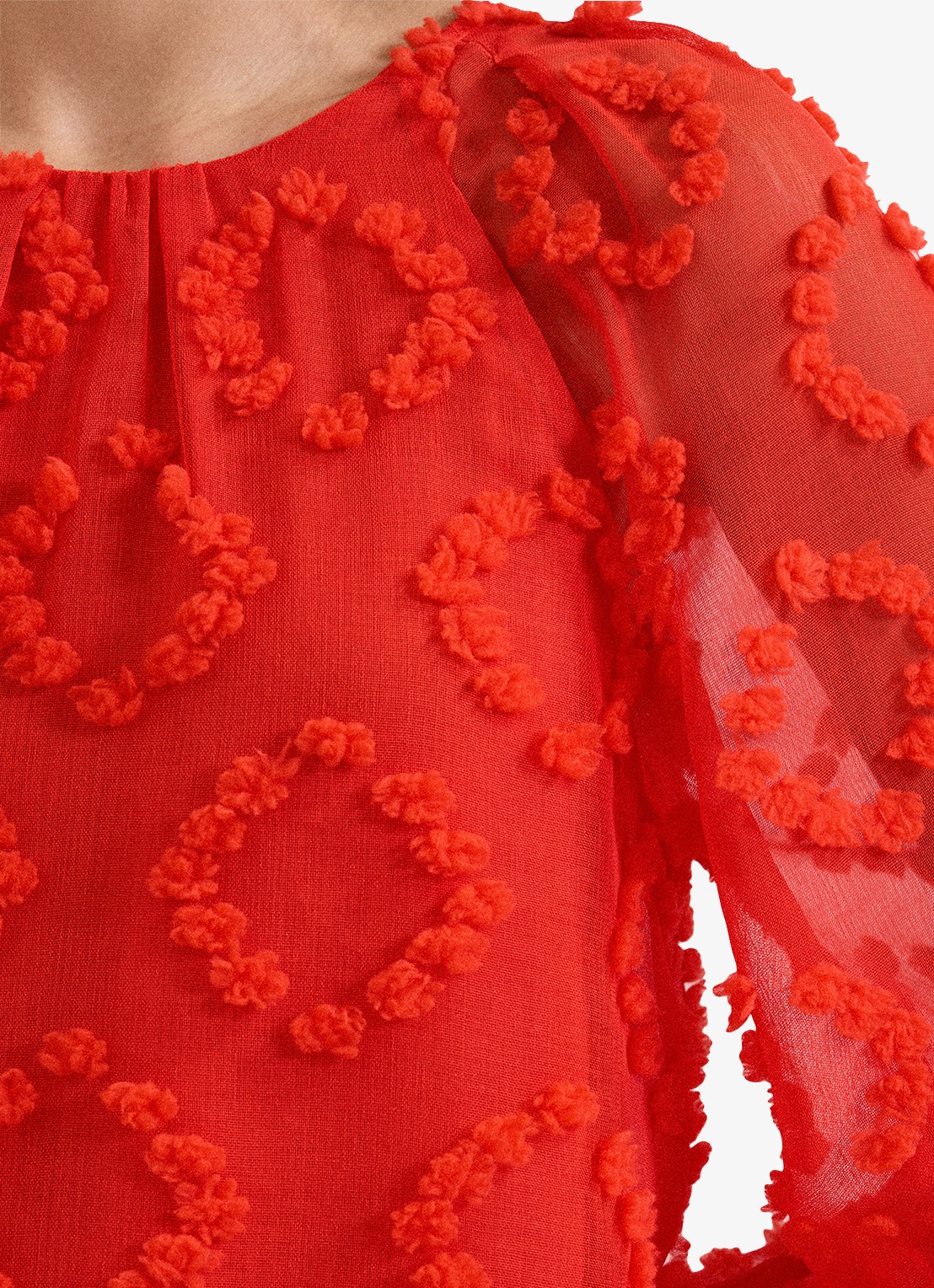 Phase Eight Shayla tuniek met structuur - detail 4 rood