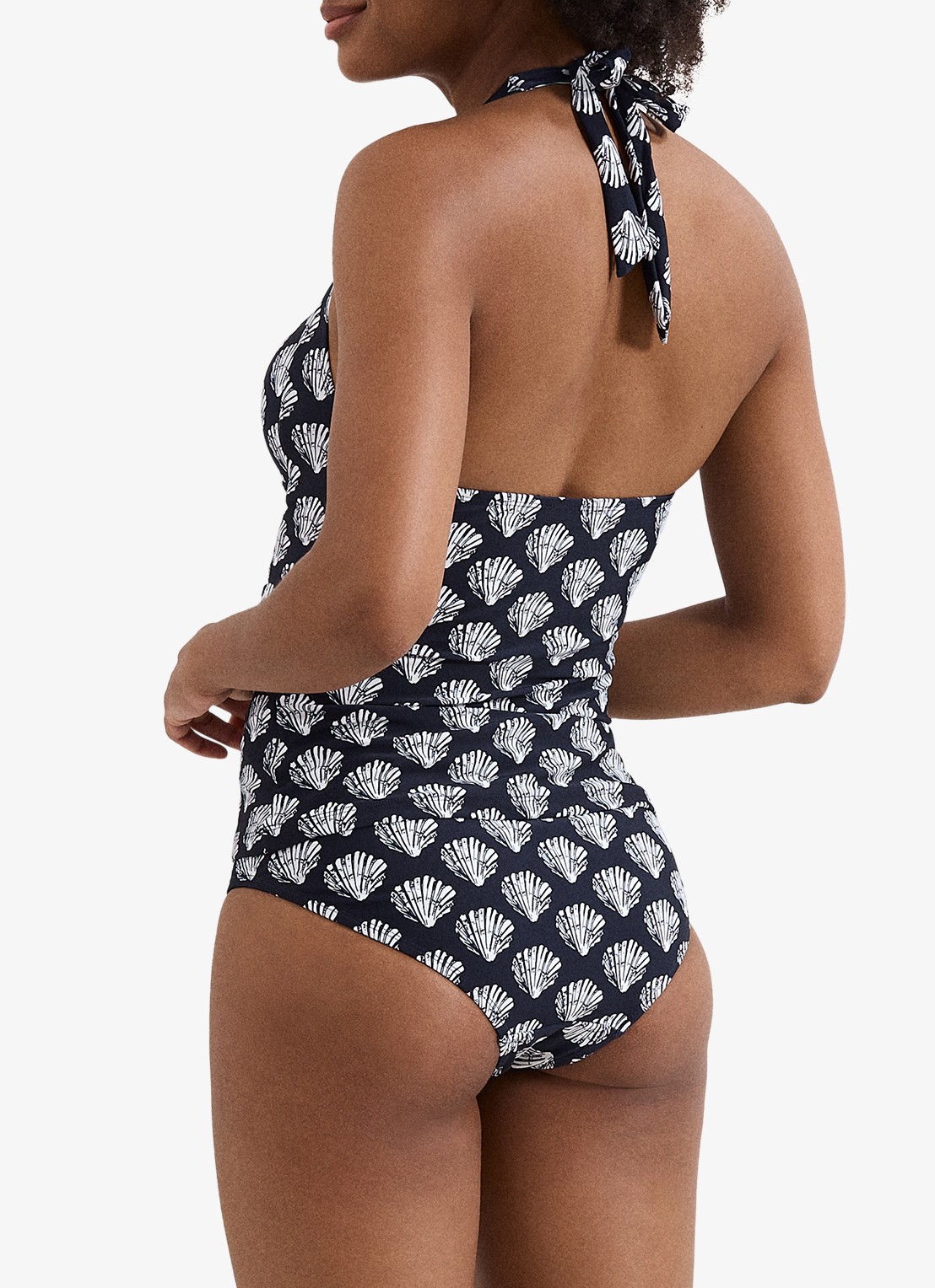 Phase Eight Shell bikinislip met print - achterkant 3 donkerblauw