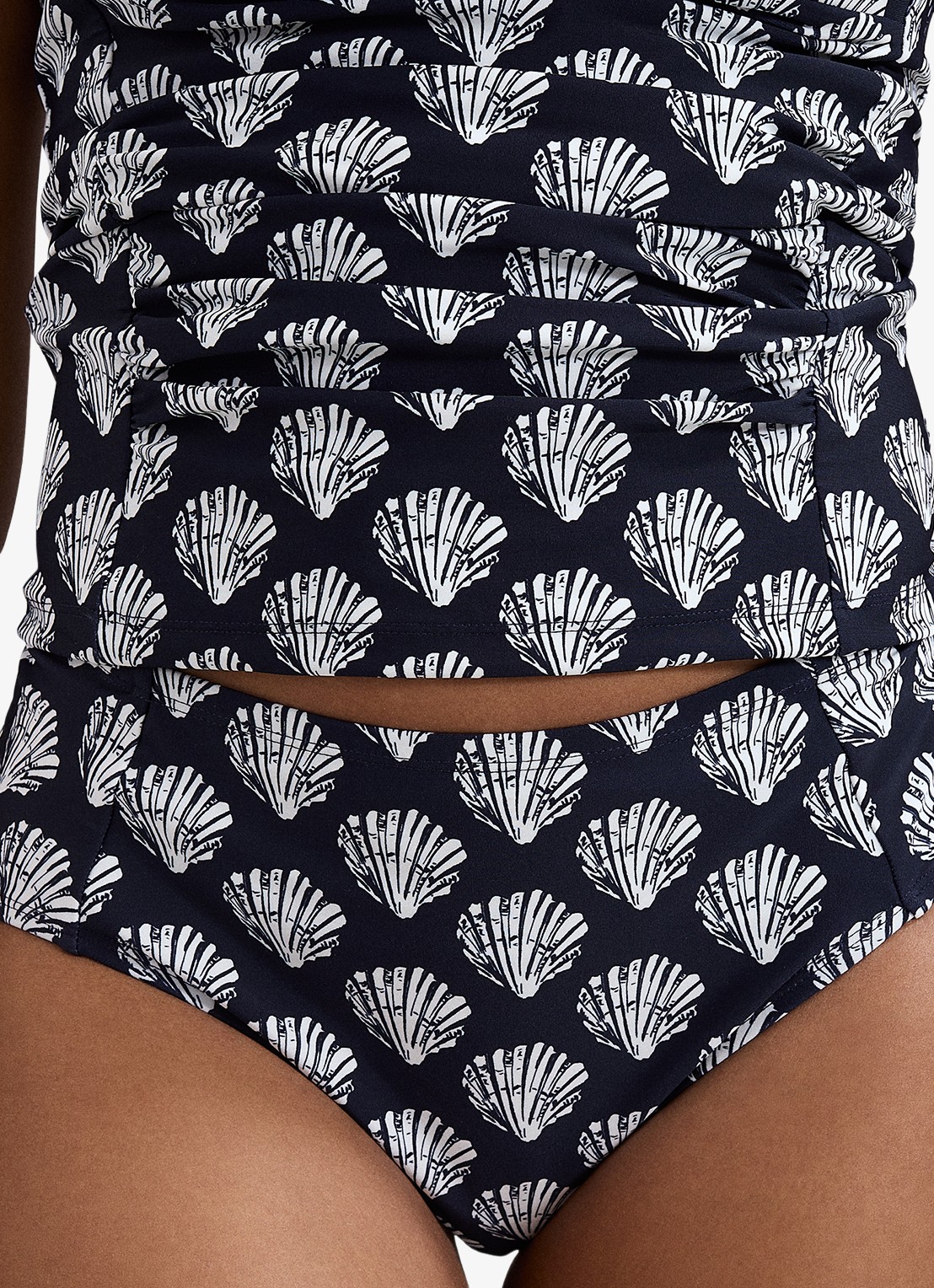 Phase Eight Shell bikinislip met print - detail 5 donkerblauw