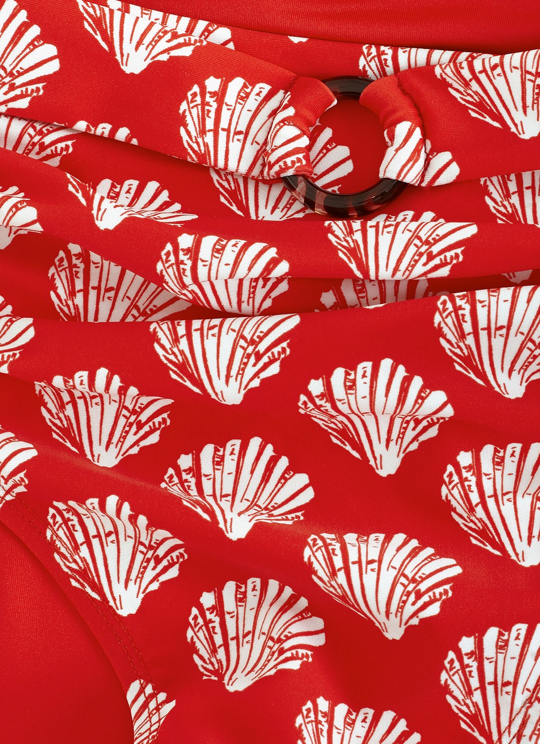 Phase Eight Shell high waisted bikinislip met print - detail 6 rood