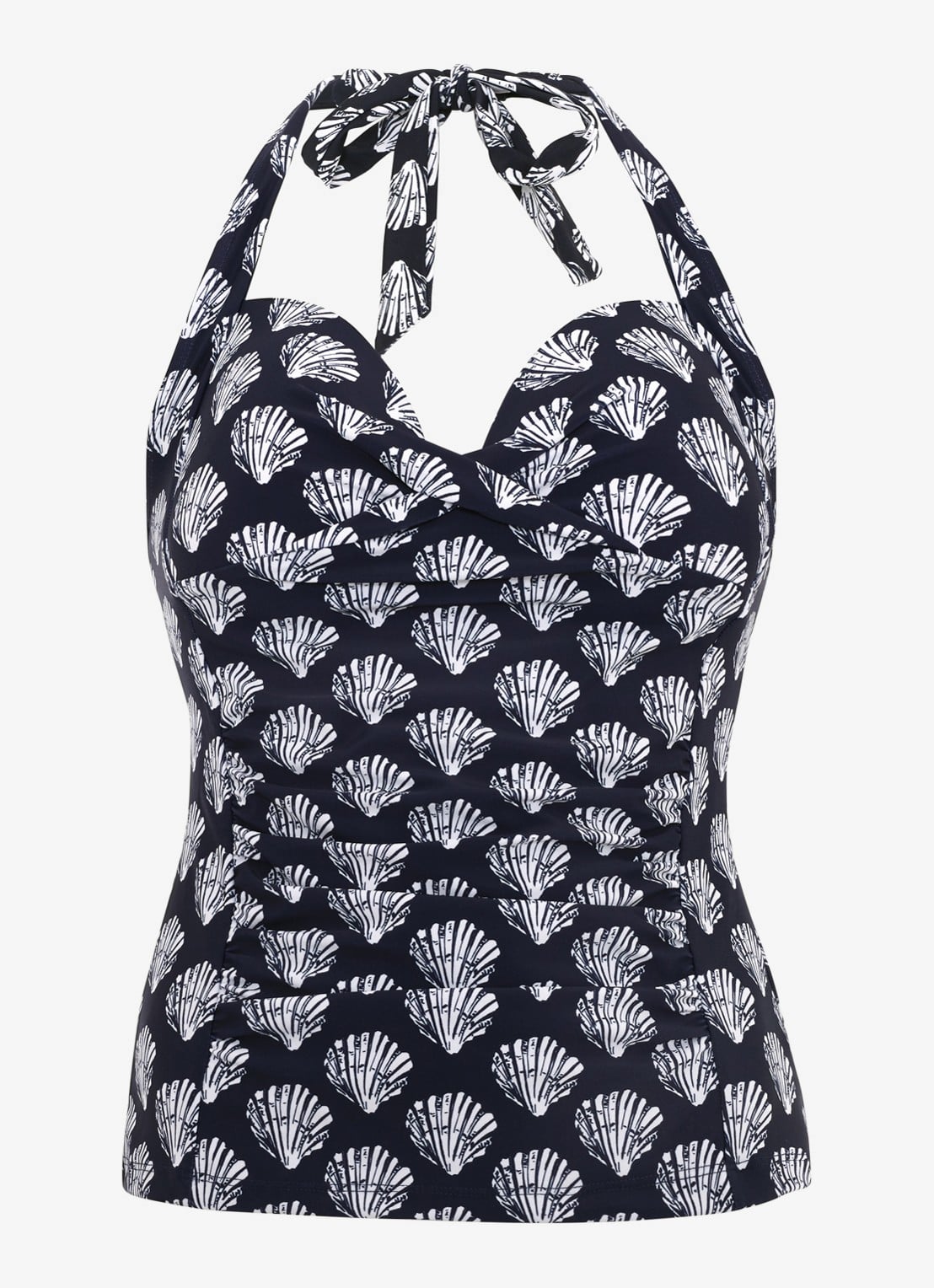 Phase Eight Shell tankini met print - voorkant 7 donkerblauw