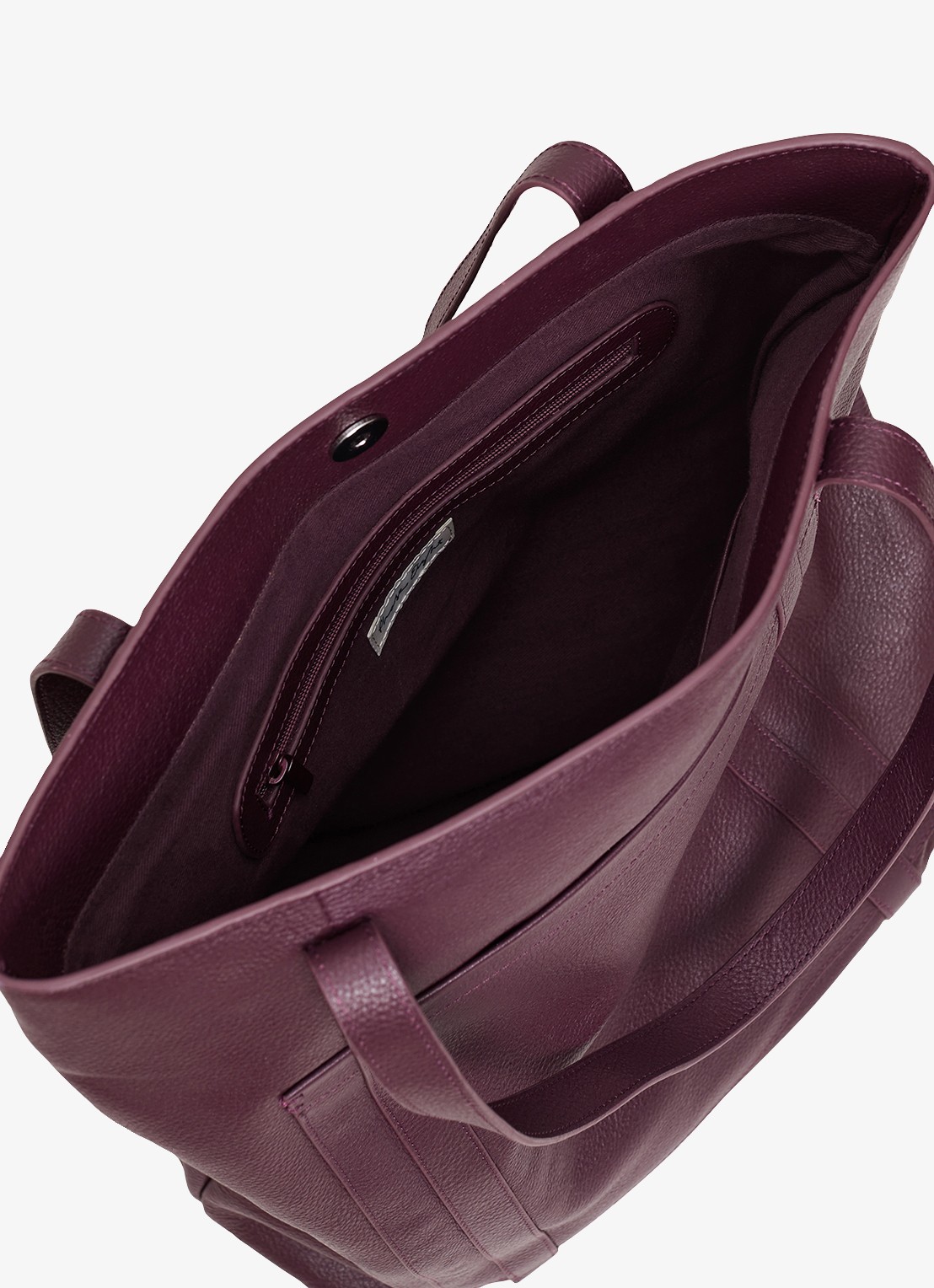 Phase Eight Shopper van leer - detail 5 donkerrood