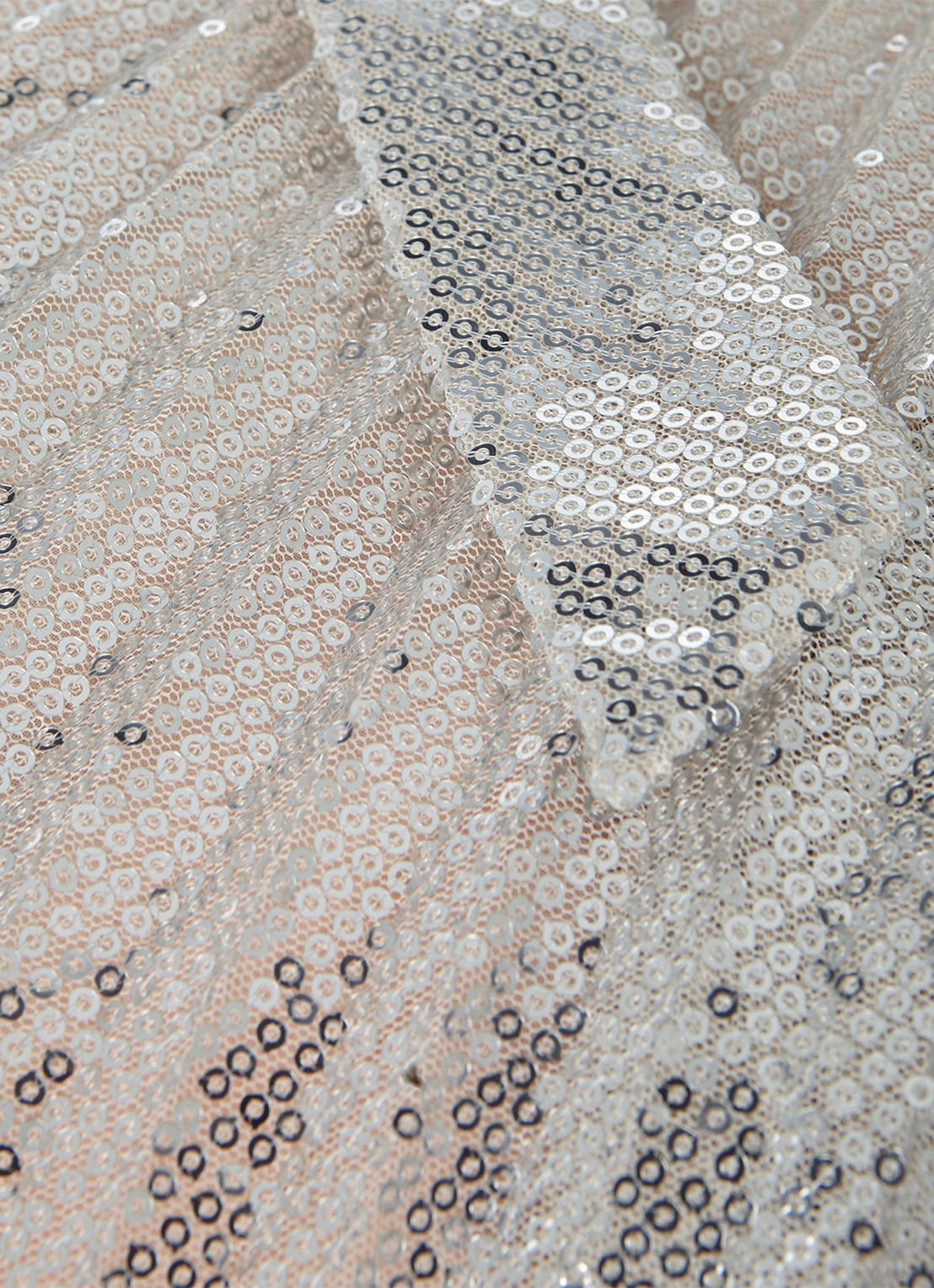 Phase Eight Simara maxi jurk met plooien en pailletten  - detail 4 okergeel