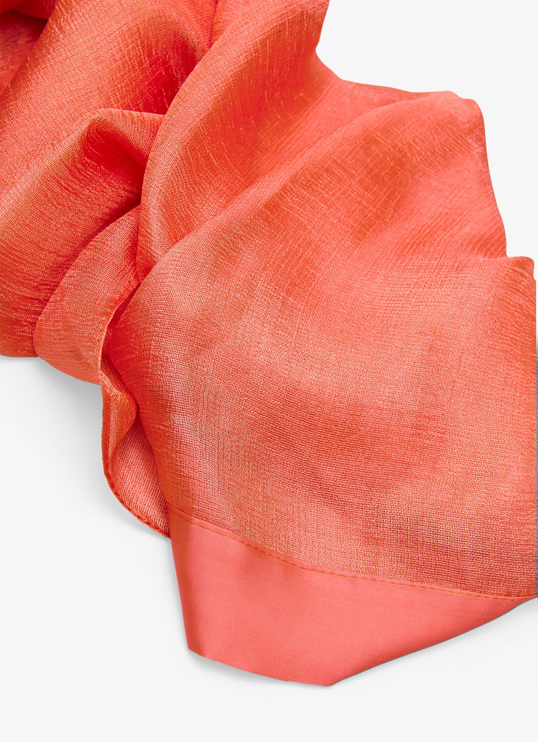 Phase Eight Sjaal 200 x 95 cm - detail 4 oranje