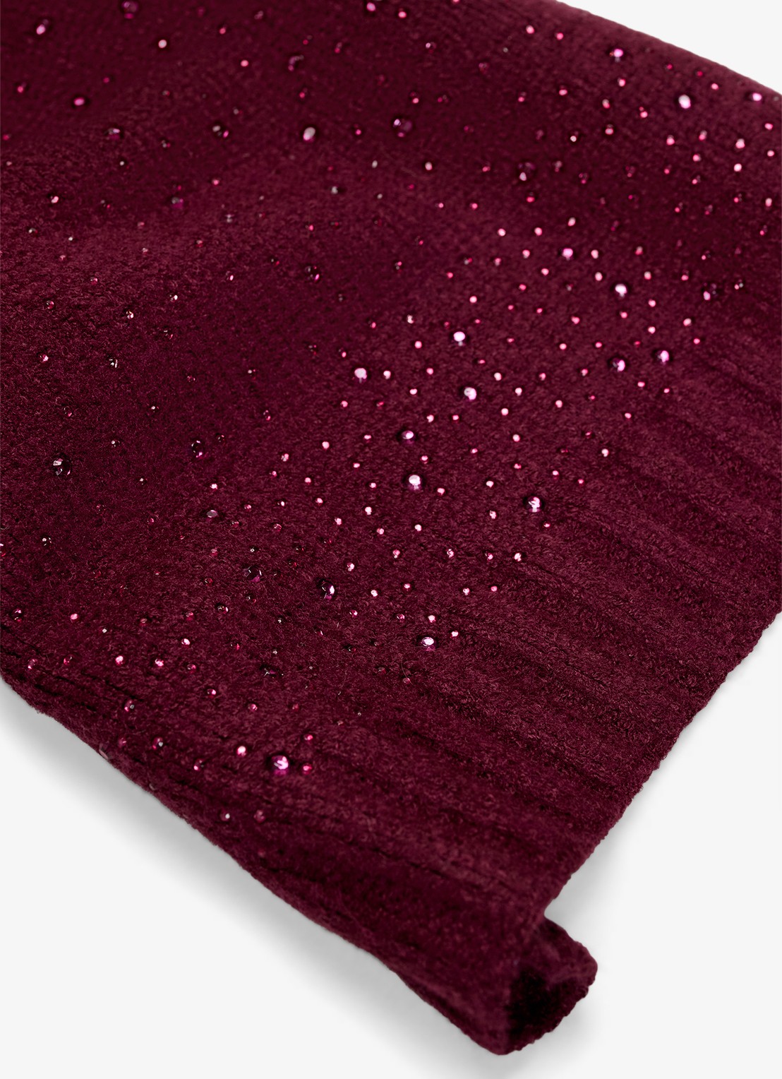 Phase Eight Sjaal met strass - detail 3 bordeauxrood