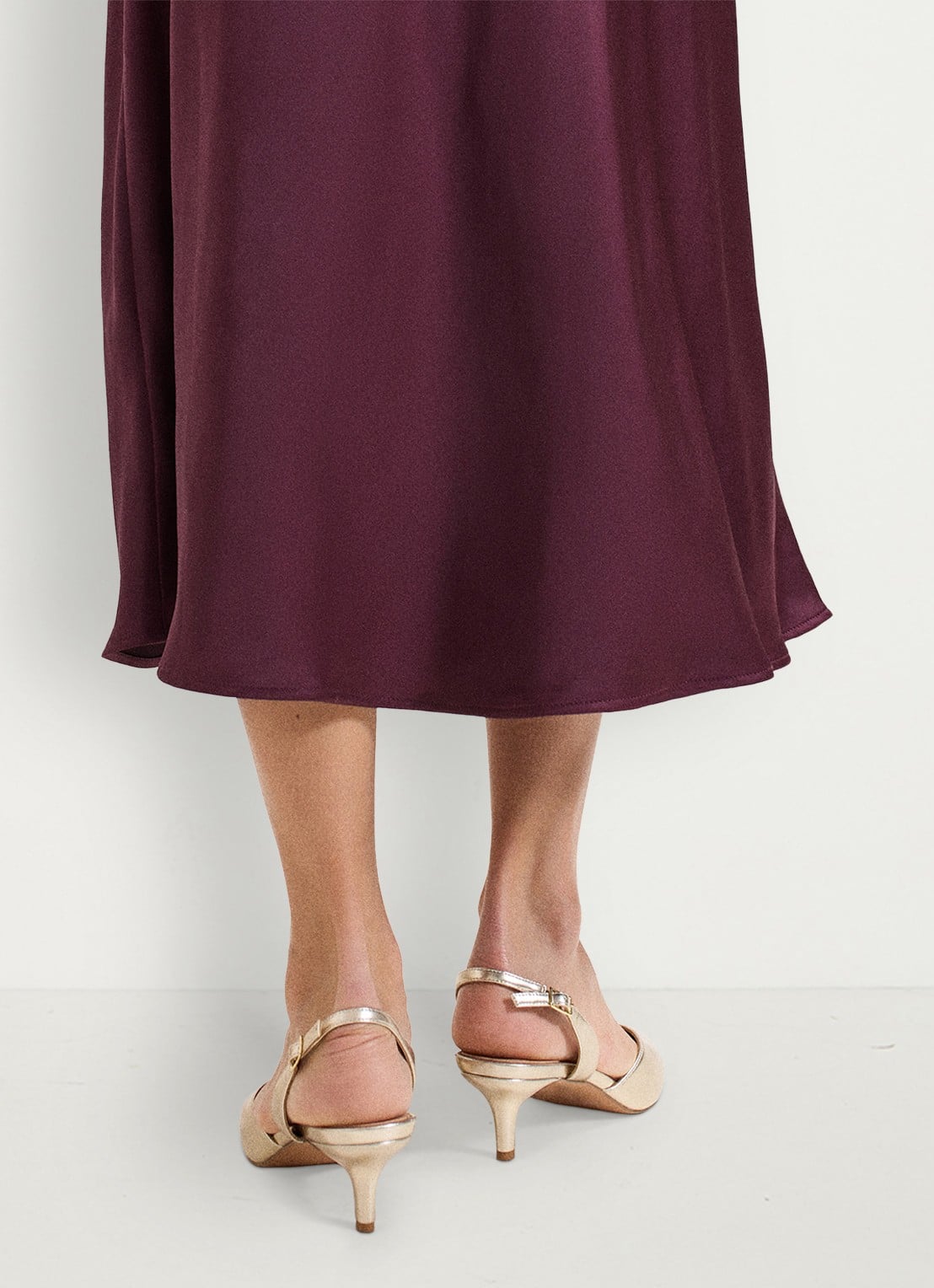 Phase Eight Slingback met metallic finish - achterkant 3 goud