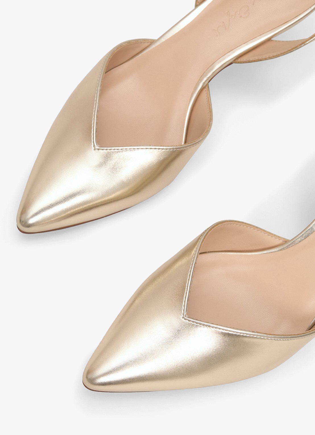 Phase Eight Slingback met metallic finish - detail 8 goud