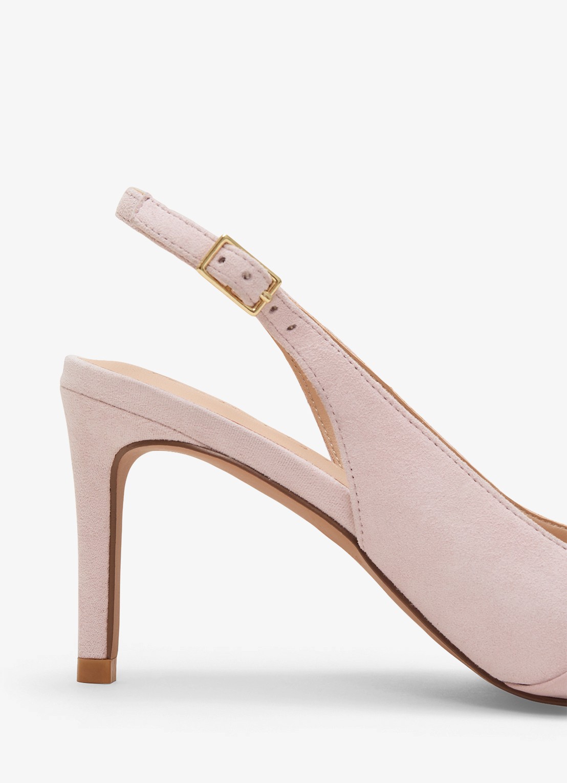 Phase Eight Slingback van suède - detail roze