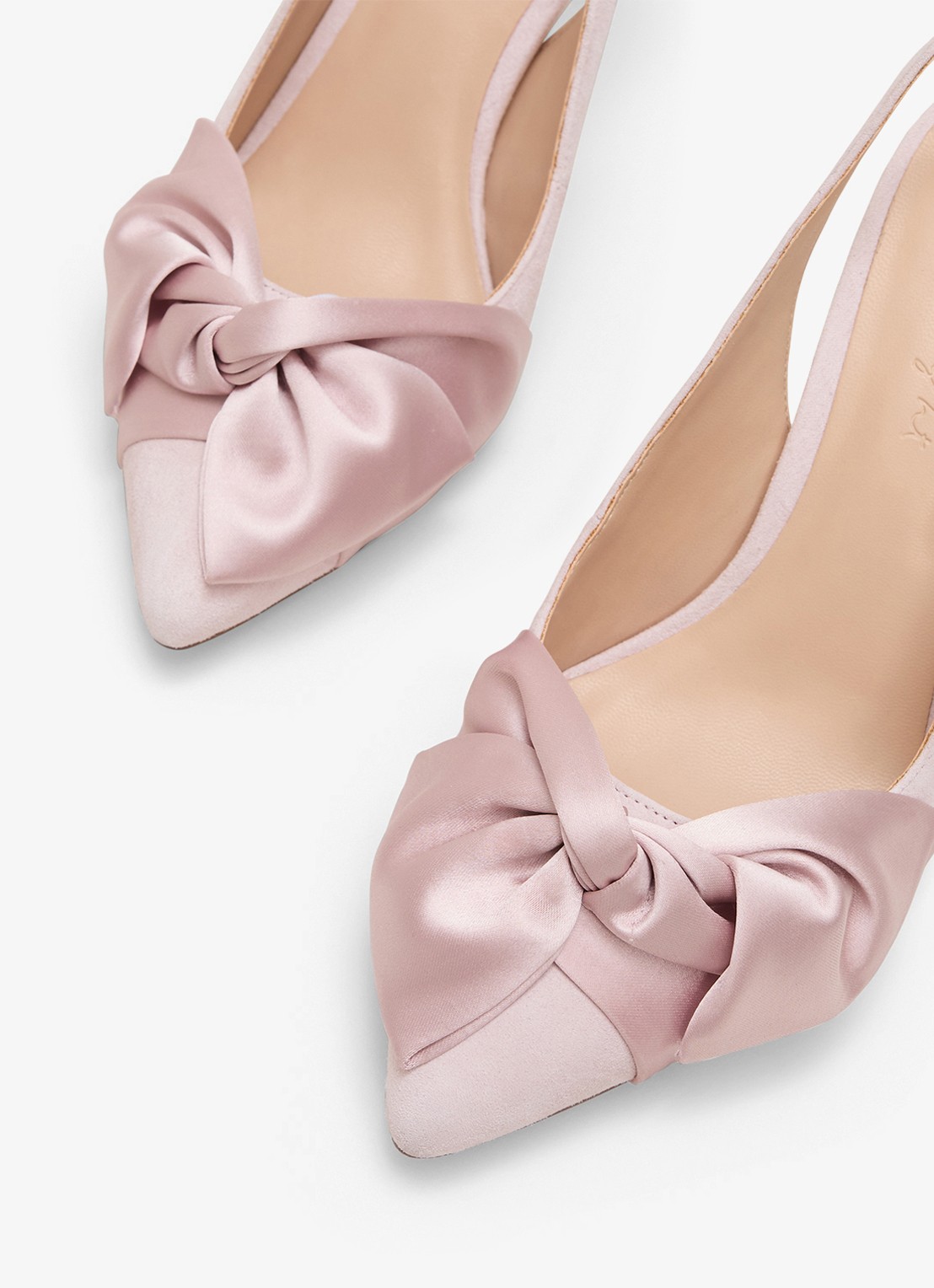 Phase Eight Slingback van suède - detail 3 roze
