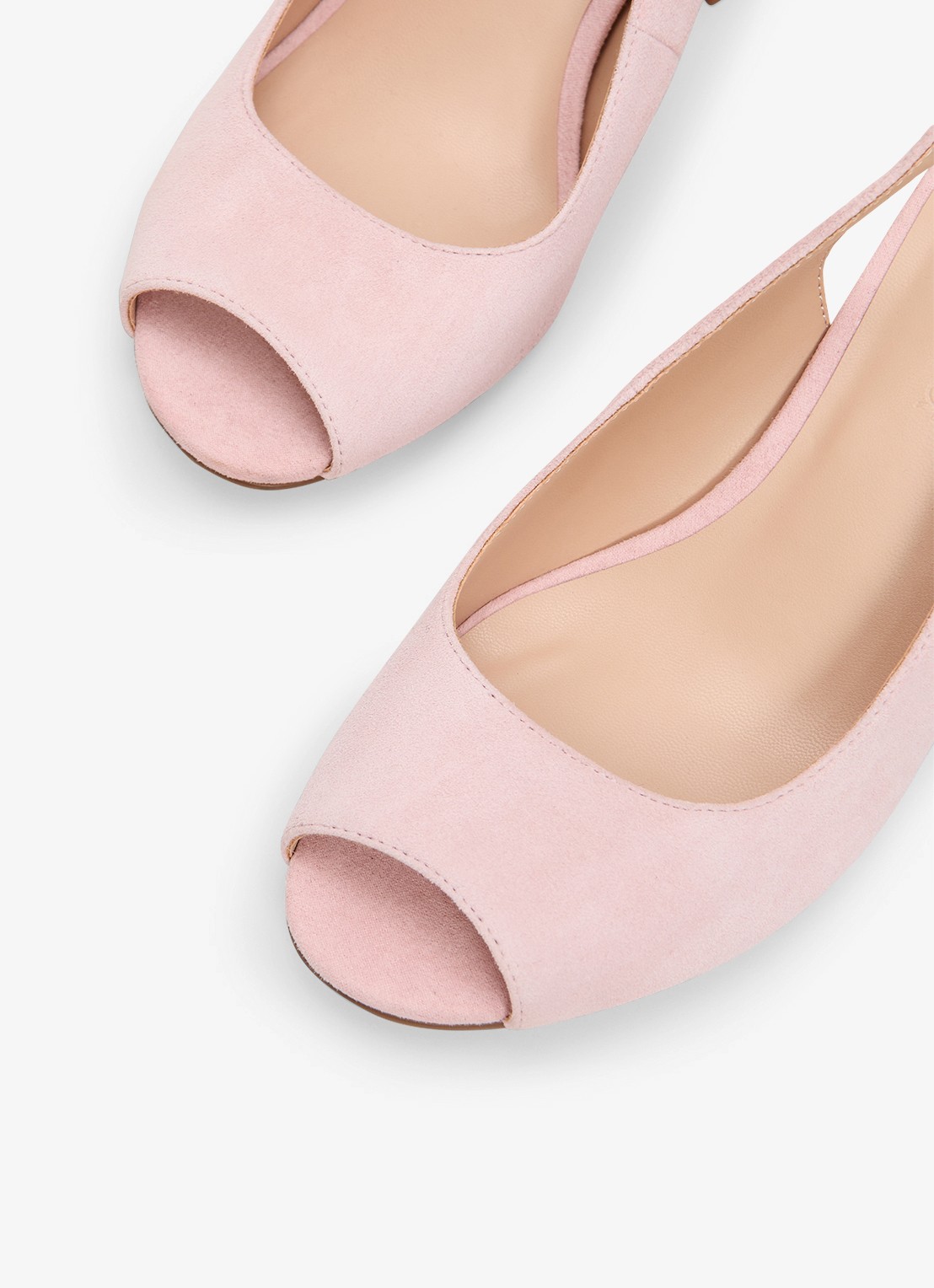 Phase Eight Slingback van suède - detail 2 roze