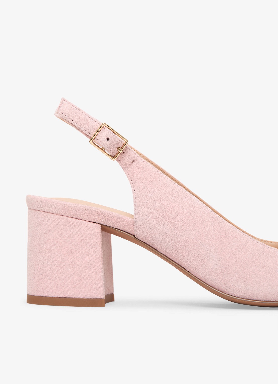 Phase Eight Slingback van suède - detail 3 roze