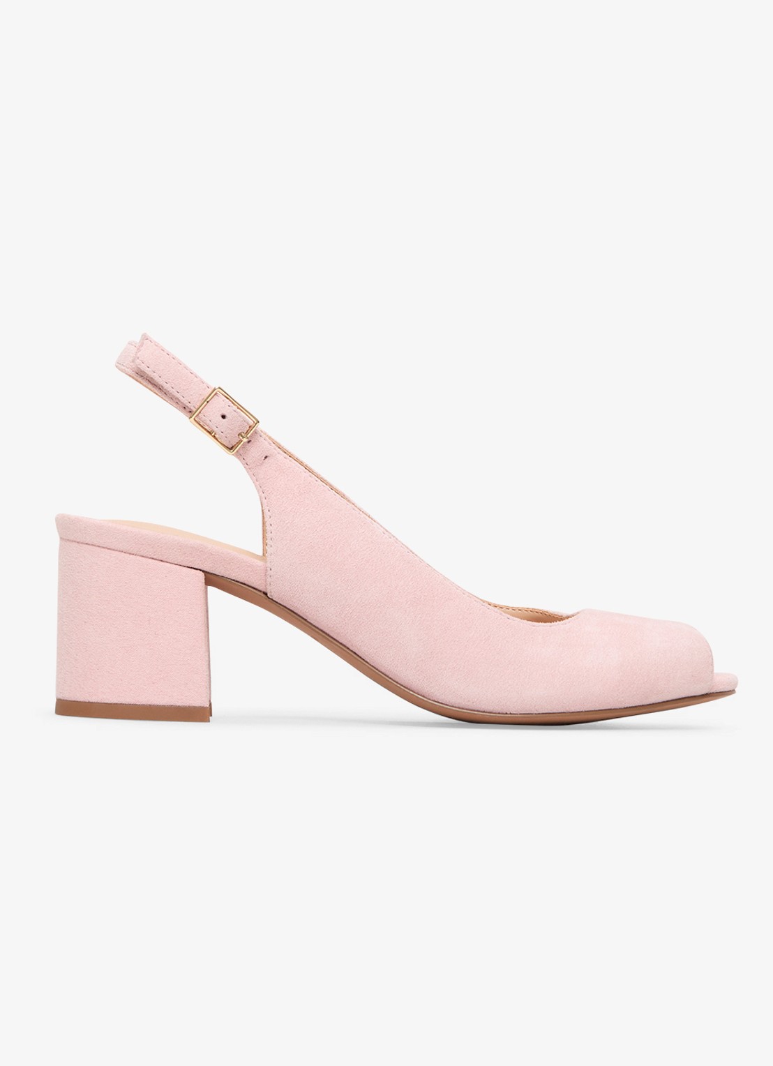 Phase Eight Slingback van suède - voorkant 5 roze