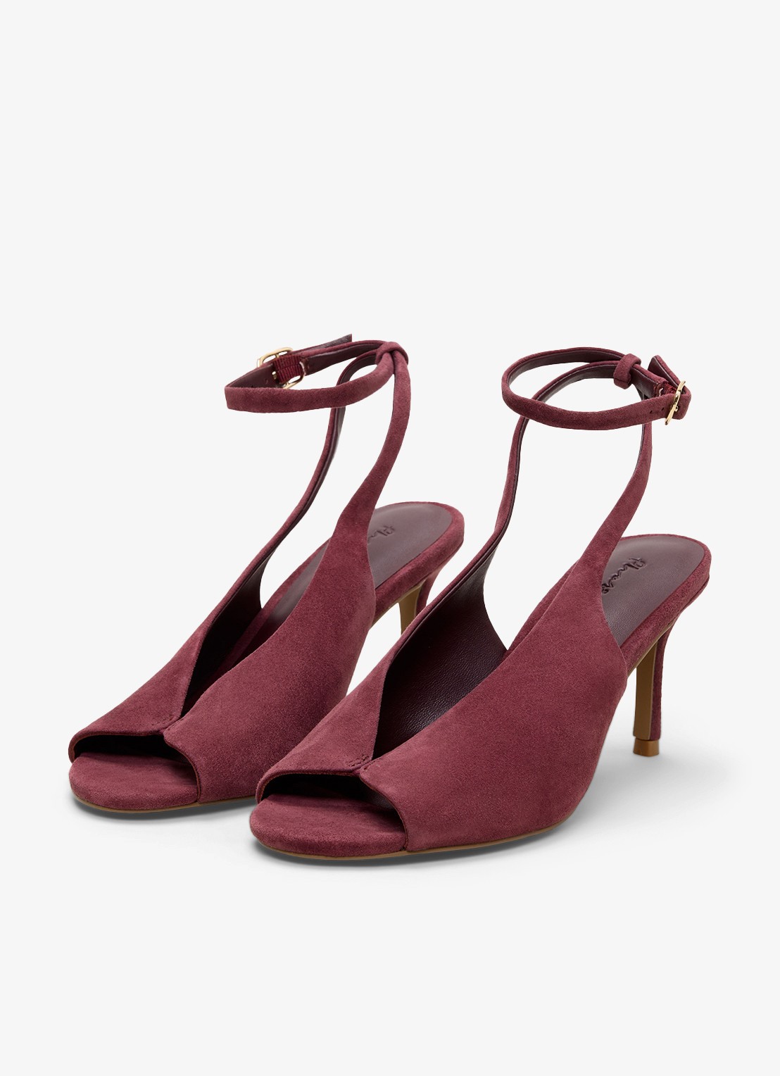 Phase Eight Slingback van suéde - detail 3 donkerrood