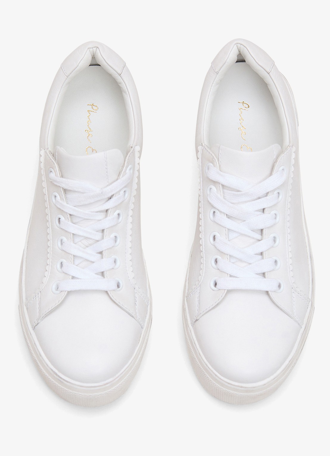 Phase Eight Sneaker van leer - detail 3 wit