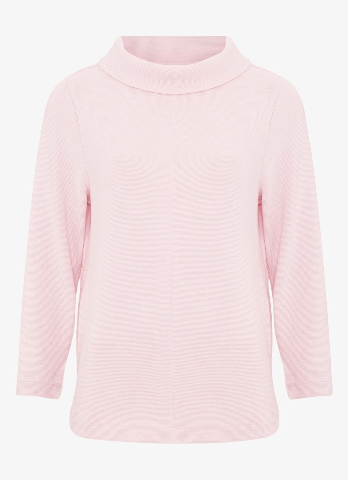 Phase Eight Solene longsleeve met col - voorkant lichtroze