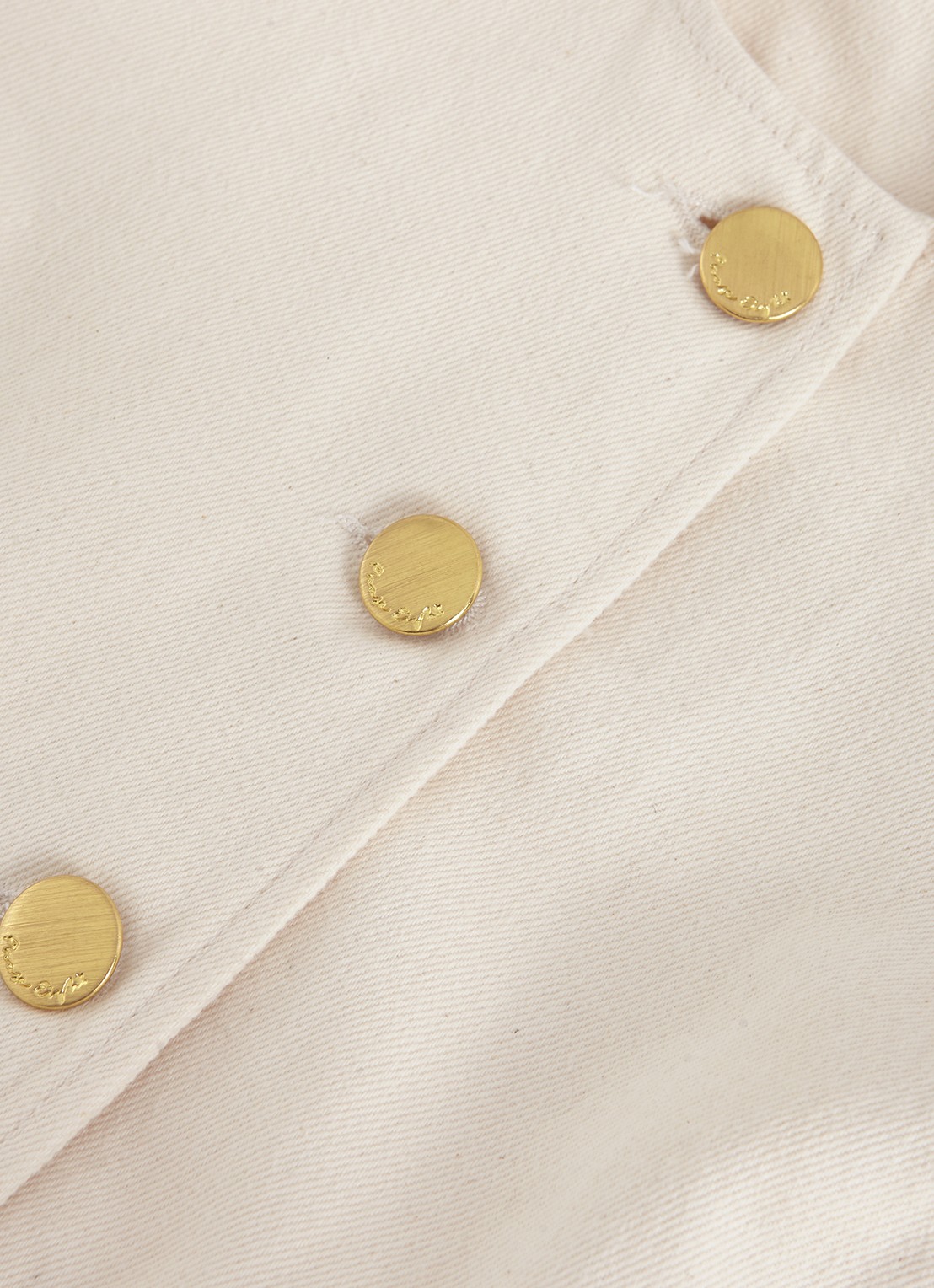 Phase Eight Sophia gilet met paspelzakken - detail 4 ivoor