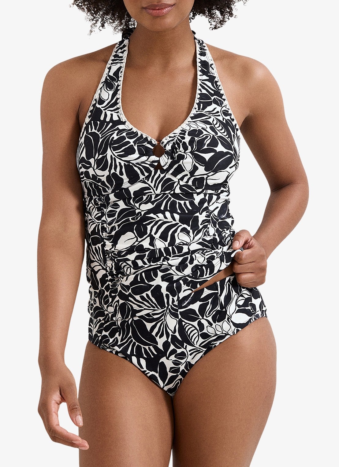 Phase Eight Stitch tankini met print - detail 3 zwart
