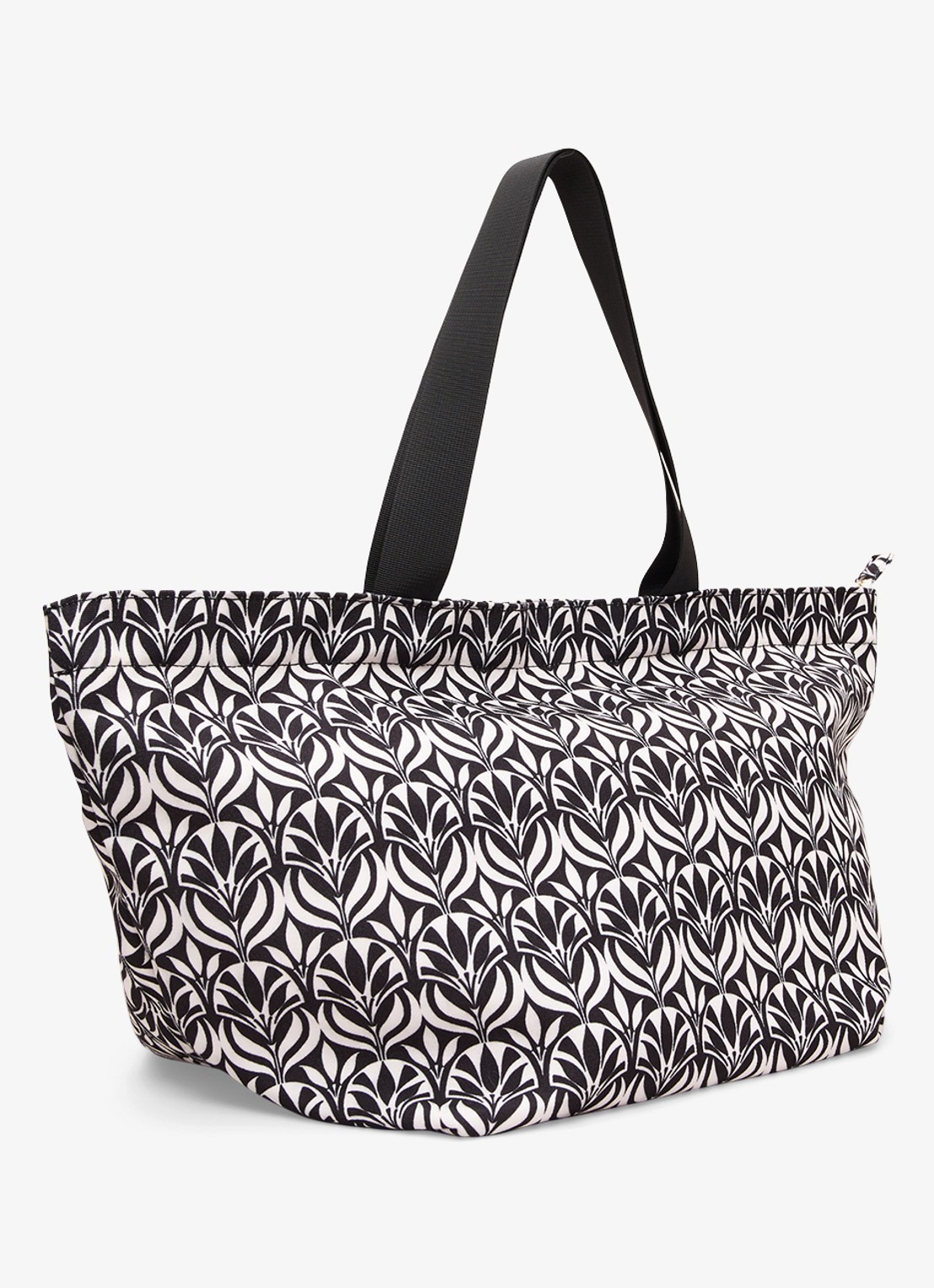 Phase Eight Strandtas met grafische print - detail 3 zwart
