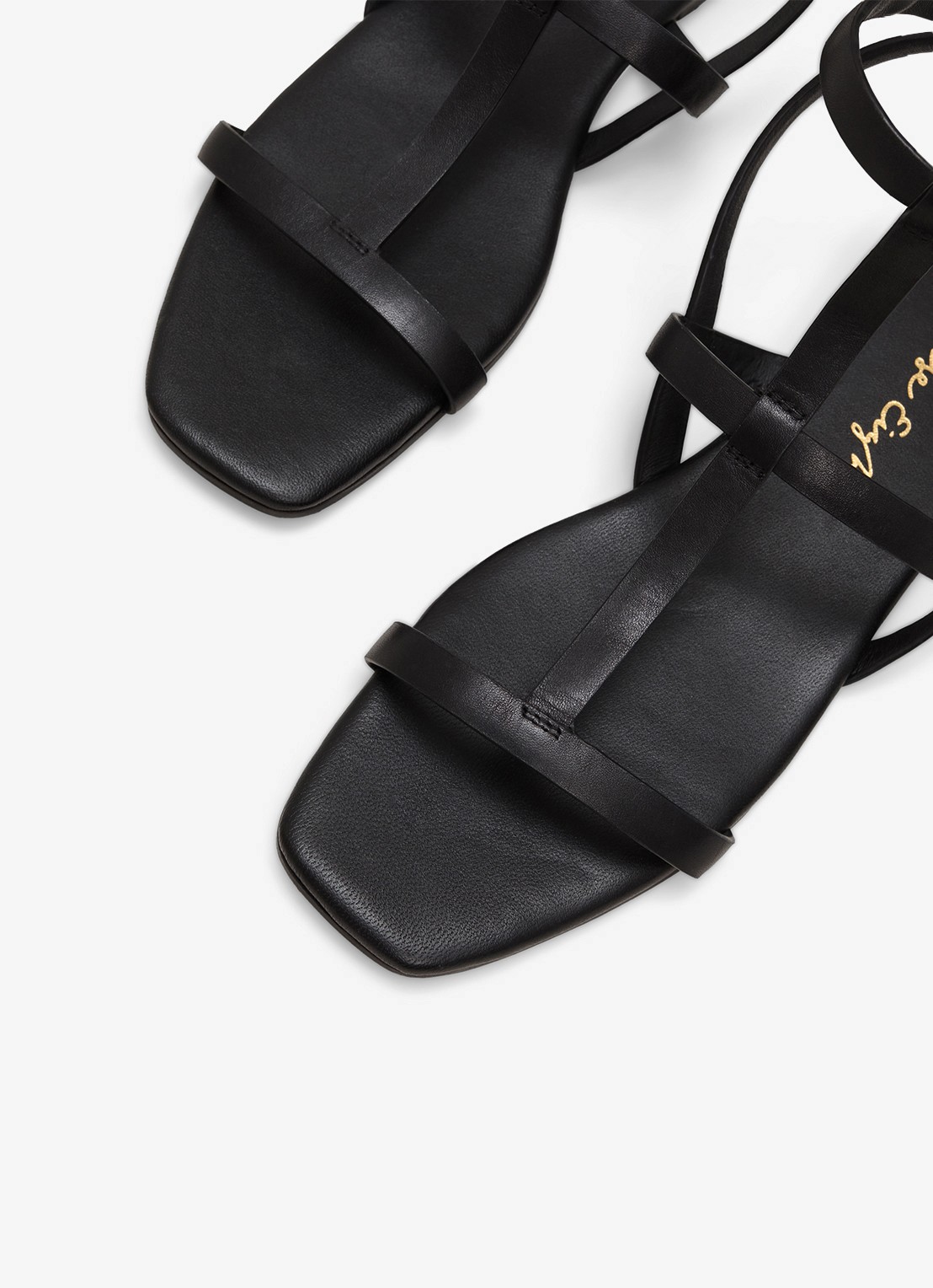 Phase Eight Strappy Flat Sandals - detail 6 zwart