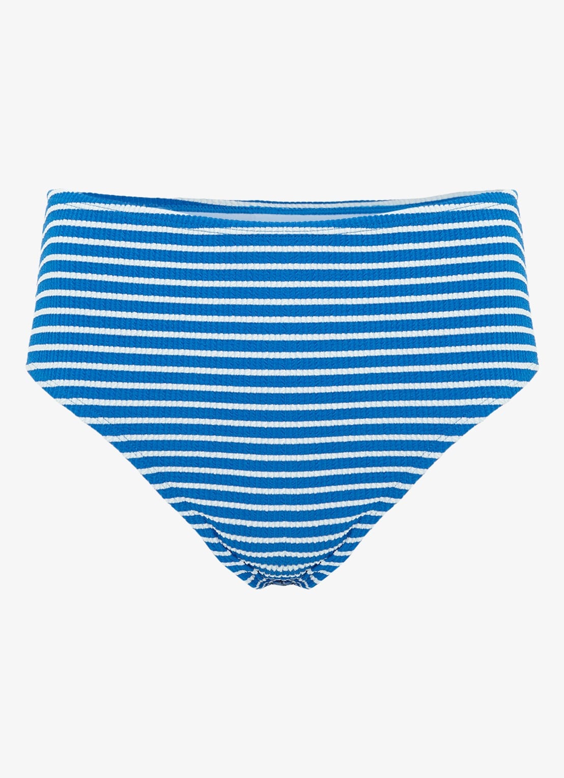 Phase Eight Stripe hipster bikinislip met streepprint - voorkant donkerblauw