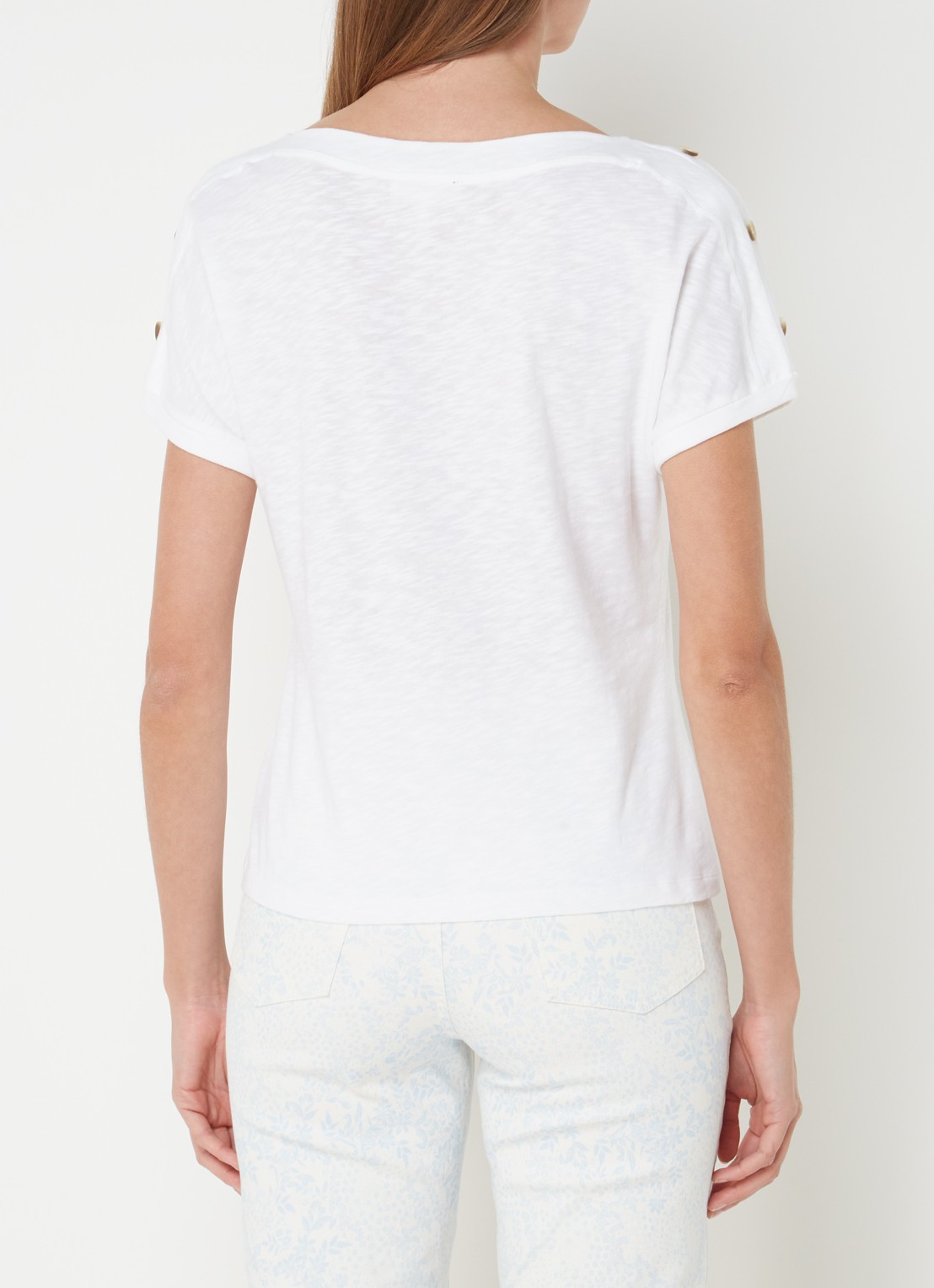 Phase Eight Suzie top met gemêleerd dessin  - achterkant 4 wit