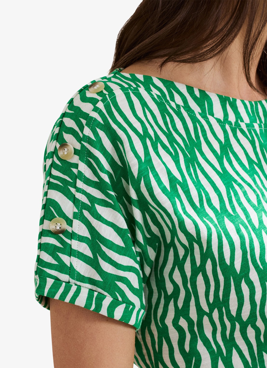 Phase Eight Suzie top met print - detail 7 groen