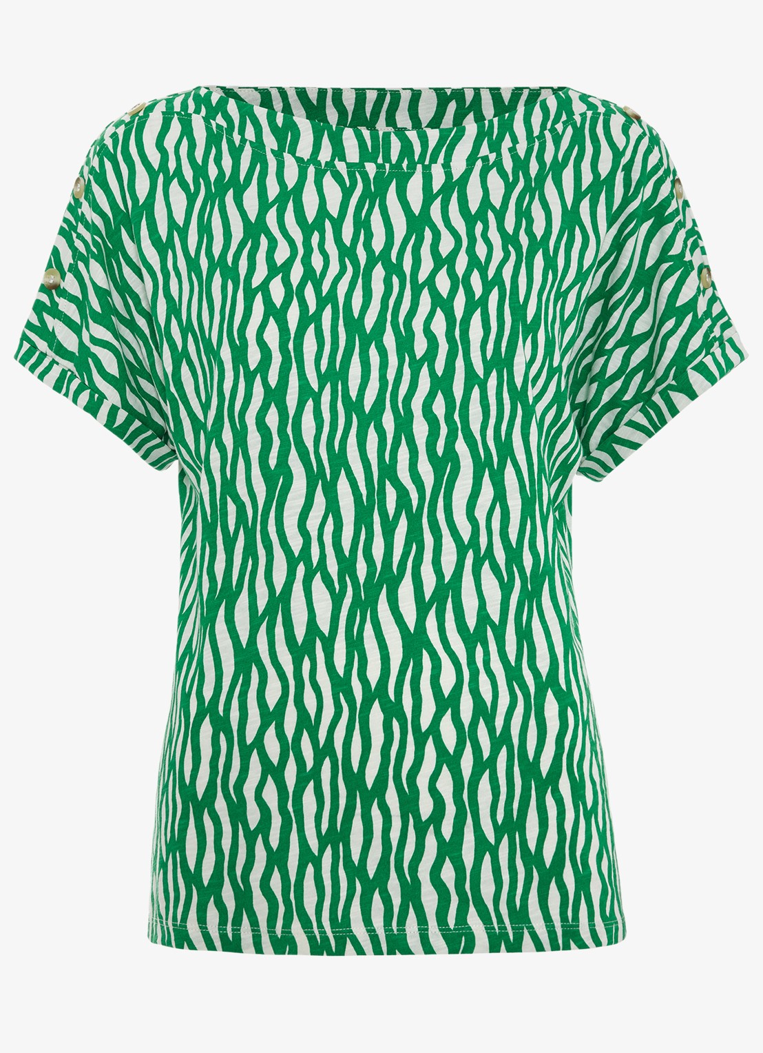 Phase Eight Suzie top met print - voorkant groen