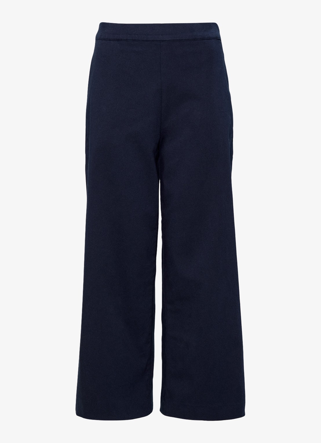 Phase Eight Sylvie high waist wide fit cropped broek - voorkant 2 donkerblauw