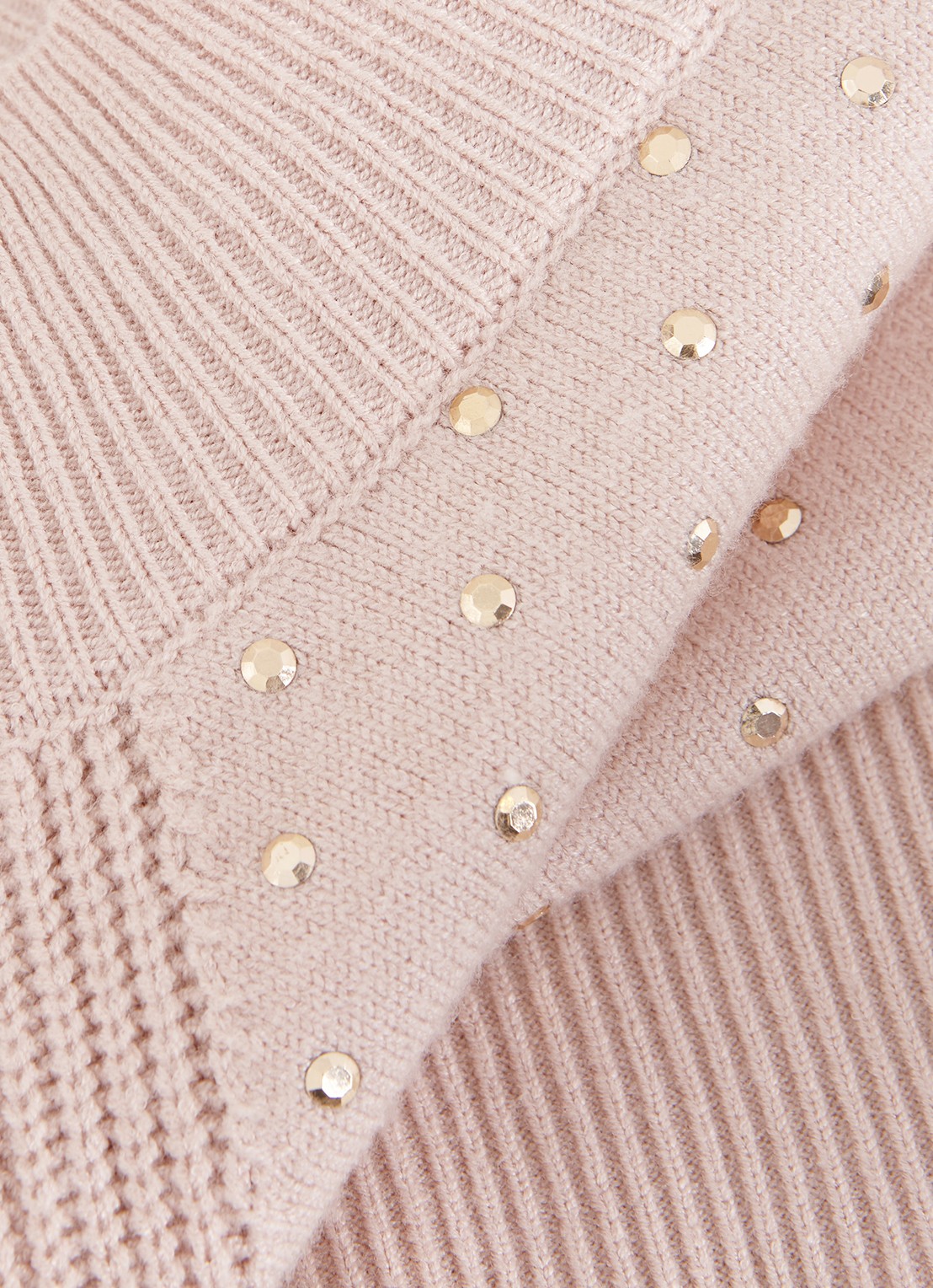 Phase Eight Tala fijngebreide trui met studs   - detail 6 roze