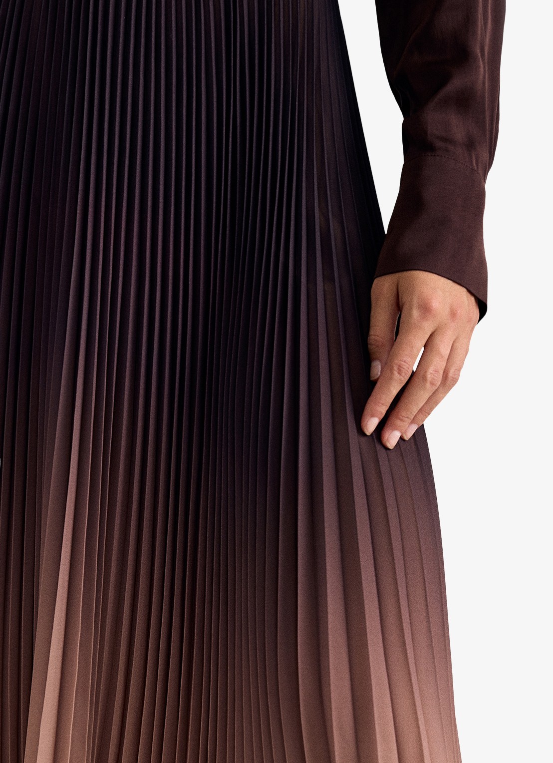 Phase Eight Tallulah midi rok met ombré-effect - detail 2 multicolor
